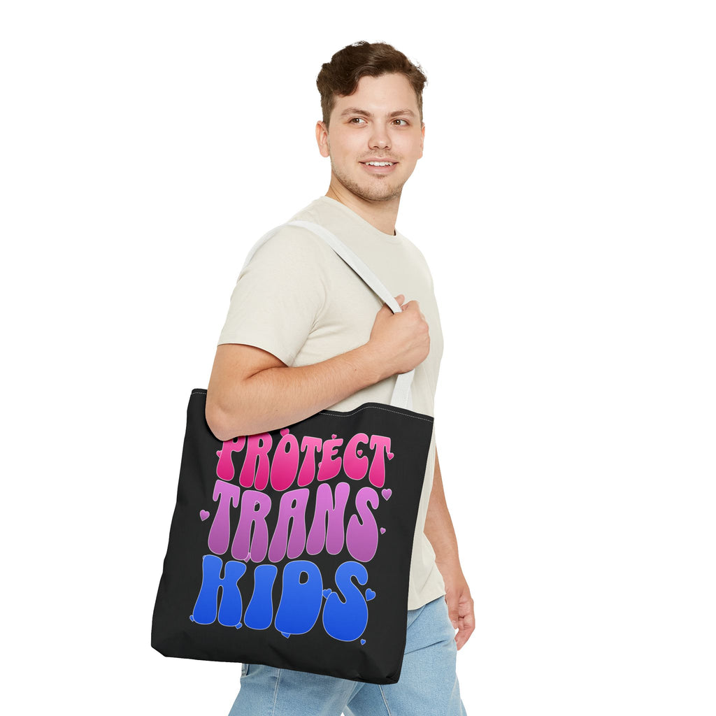 Protect Trans Kids Tote Bag - LGBTQ Ally Merch - Trans Pride Bag - Pride Festival Tote