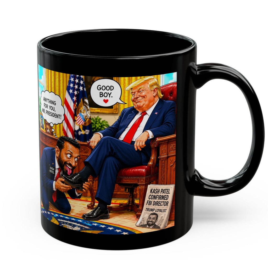 Anti Trump Mug - Funny Kash Patel Mug - Political Satire - Trump Parody - Gift For Liberal