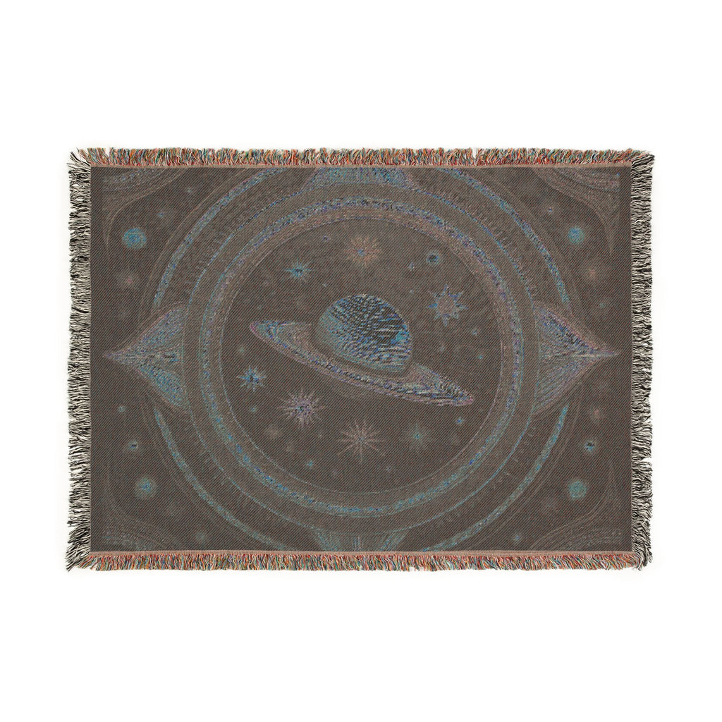 Celestial Woven Blanket - Galaxy Space Throw, Celestial Bedroom Decor, Night Sky Blanket, Wall Tapestry - Home Decor