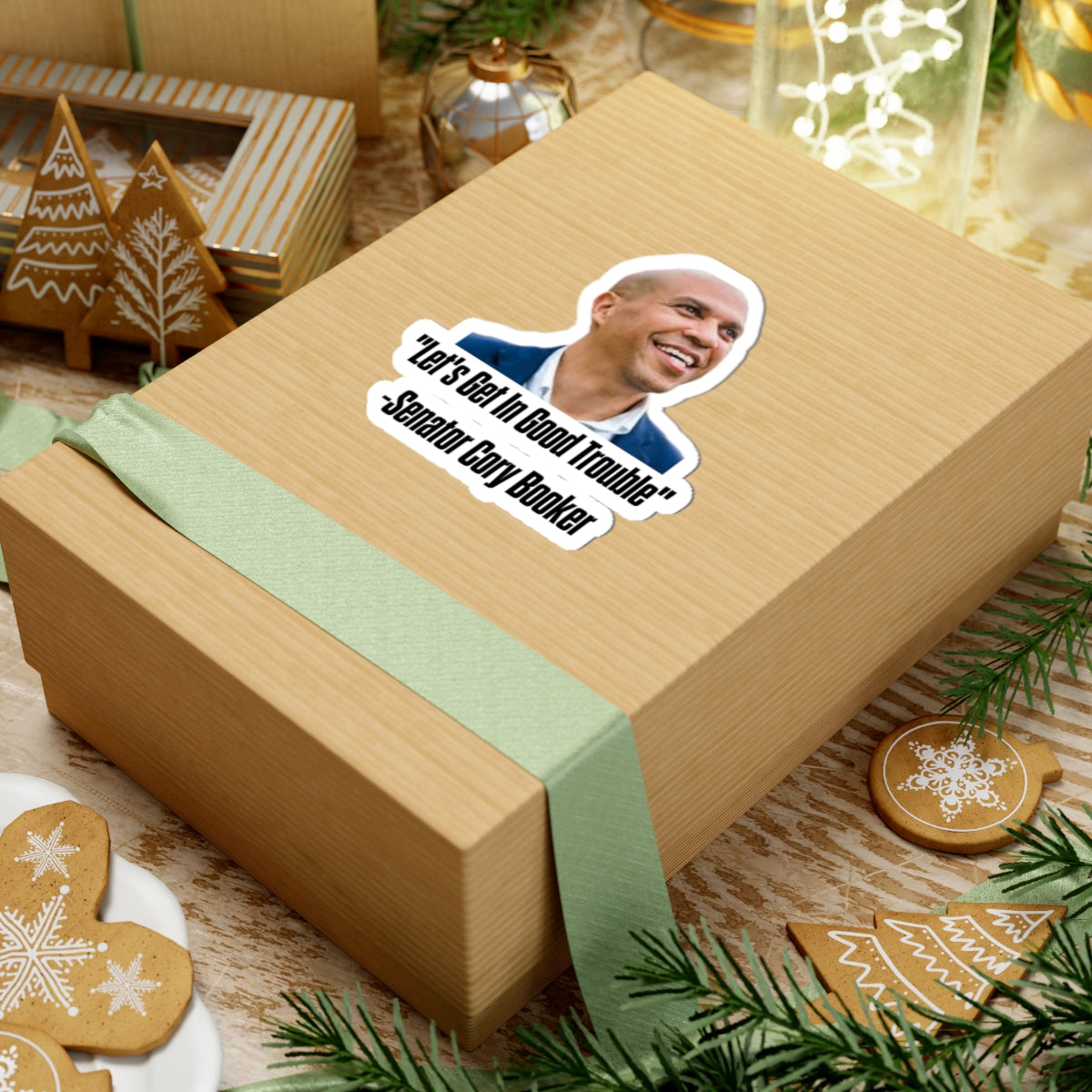 Senator Cory Booker Sticker - Lets get in good trouble - Political Decal - Democrat Gift - For Activist Protest Merch