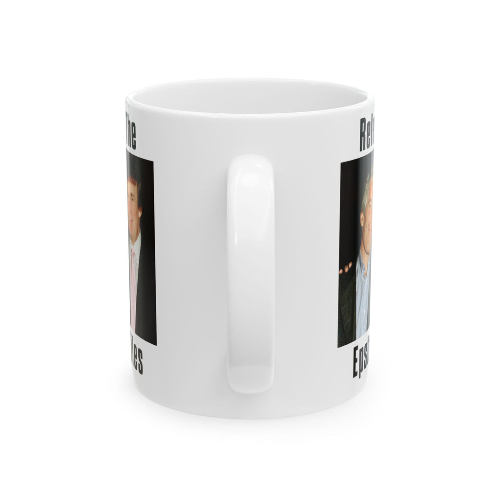 Epstein and Trump - Release The Epstein Files Coffee Mug - Anti Trump - Jeffery Epstein - Anti Fascism - Leftist Liberal Gift