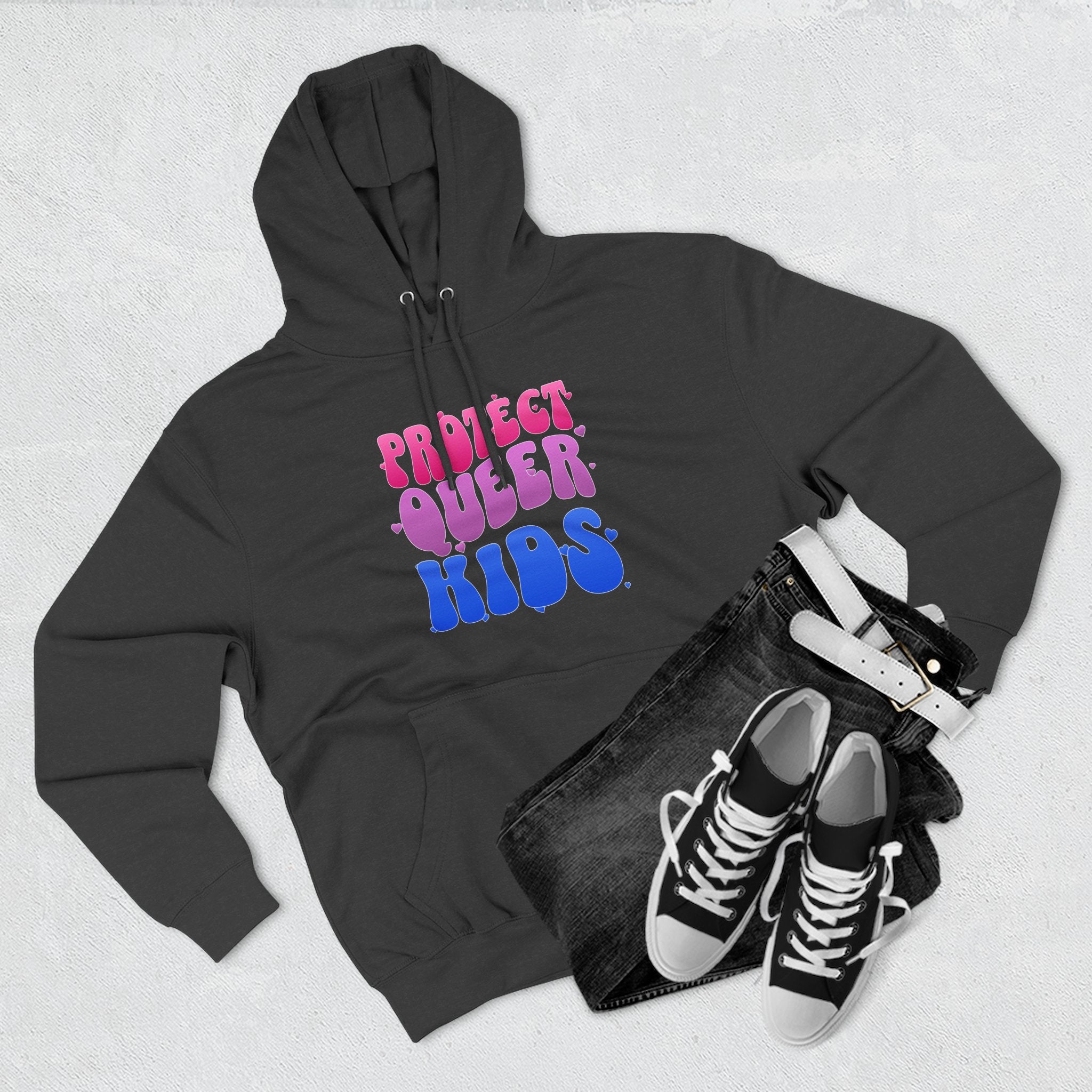 Protect Queer Kids Hoodie - LGBTQ Pride Sweater - Trans Pride Hoodie - Queer Gifts