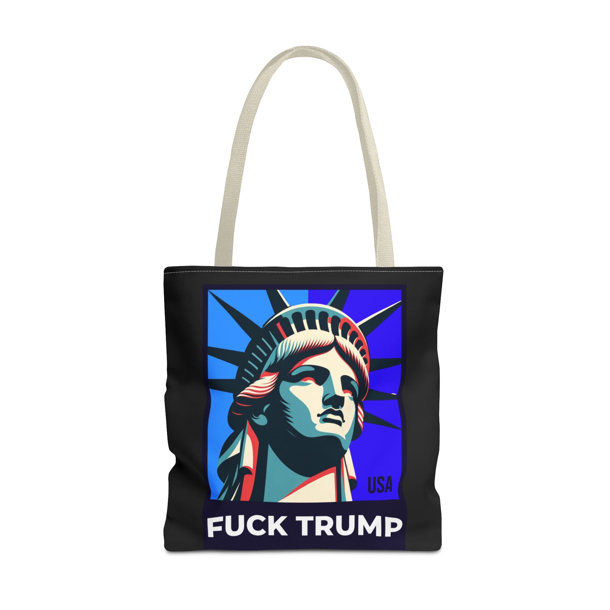 Fuck Trump Tote Bag - Statue Of Liberty Tote - Anti Trump Tote Bag - Anti MAGA - Feminist Tote - Activist Gift - Protest Bag