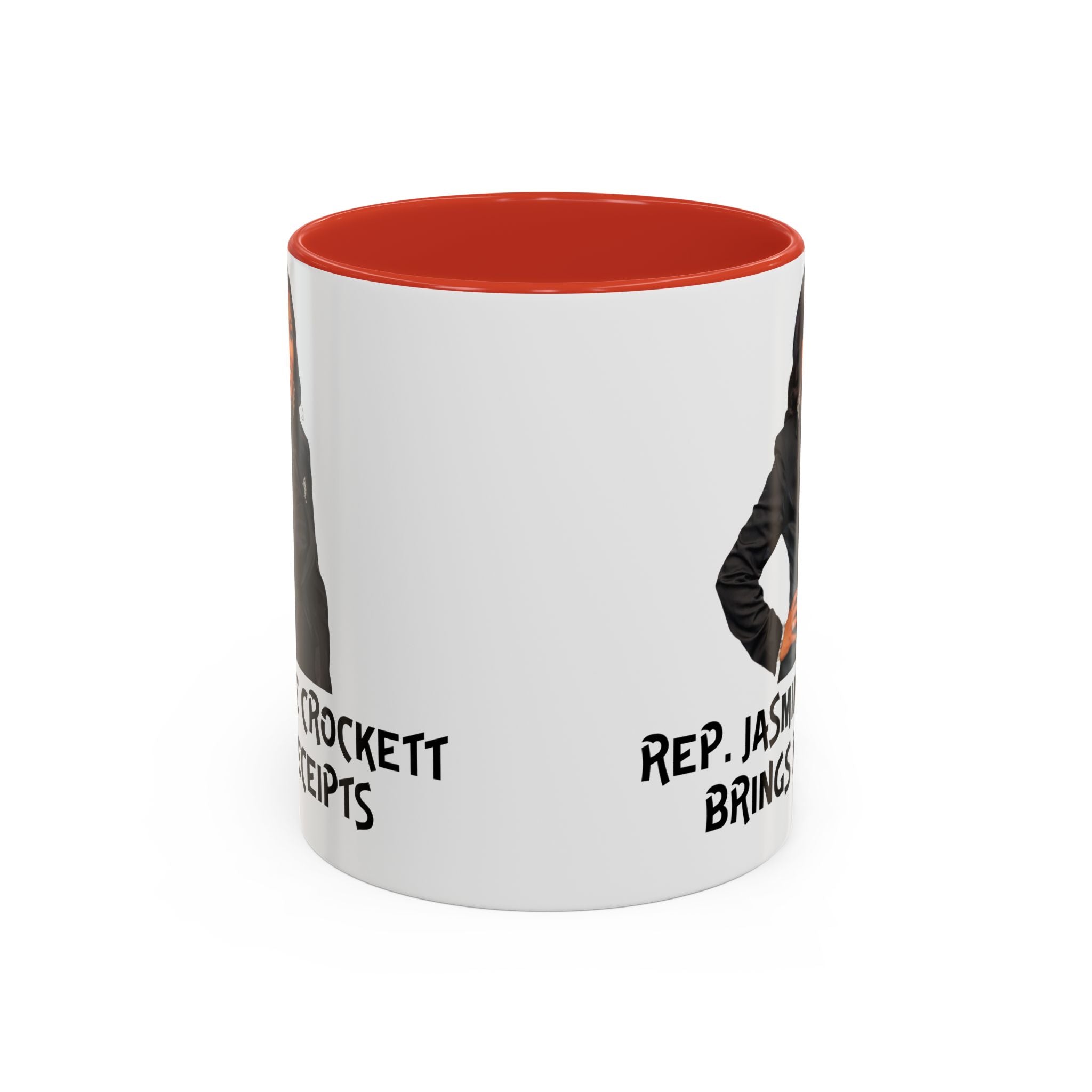 Jasmine Crockett - Brings Receipts - Anti MAGA - Anti Trump - Political Satire Mug - Anti Fascism - Feminist Gift - Anti Republican