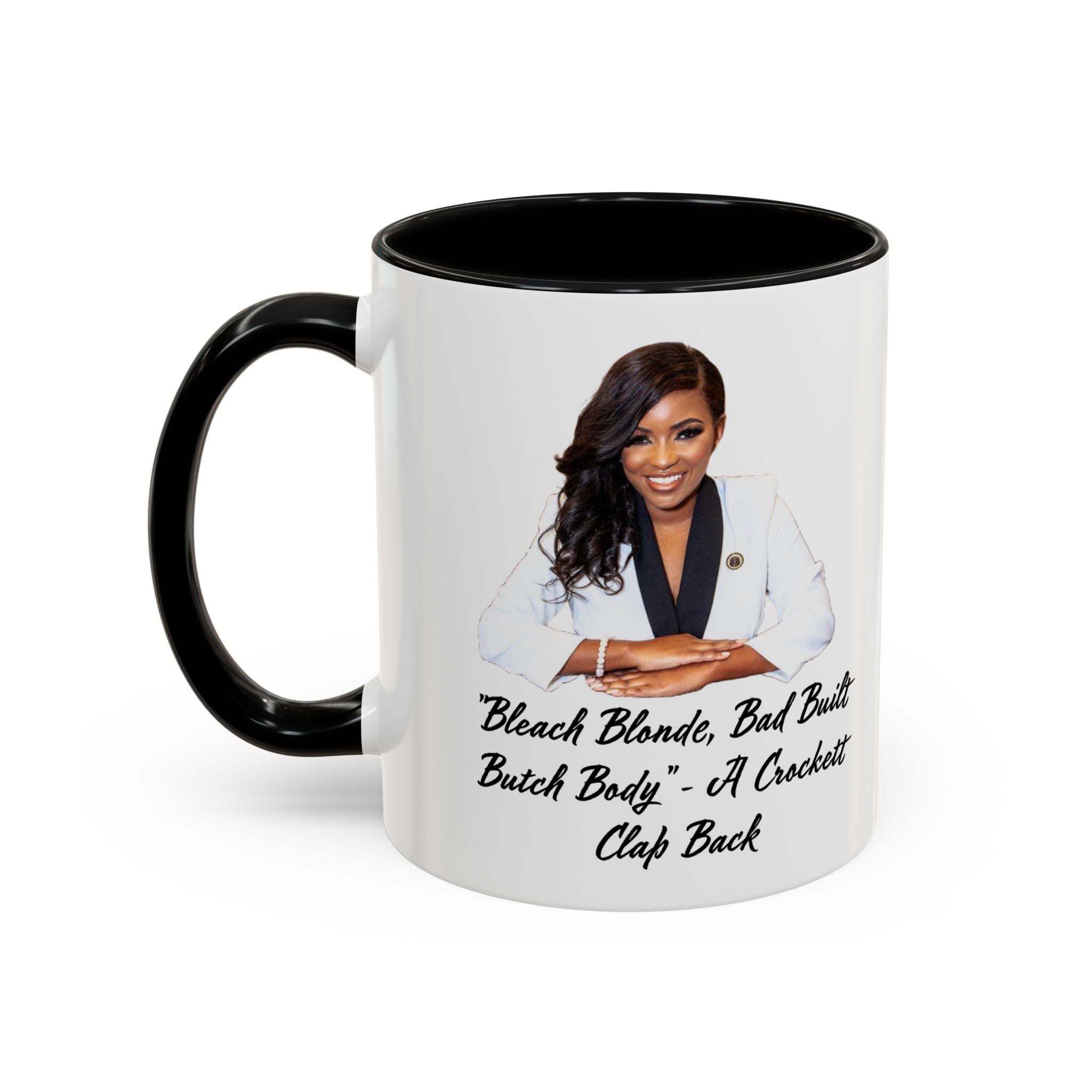 Jasmine Crockett Mug - Bleach Blonde Built Body - Feminist Gift - Political Satire -  Anti MAGA - Marjorie Taylor Greene - Liberal Gift
