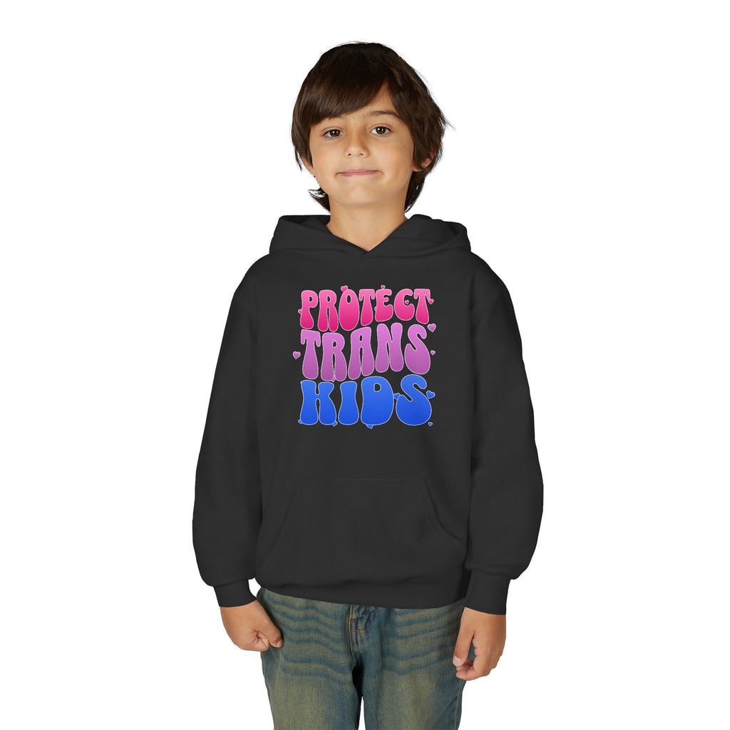 Protect Trans Kids Youth Hoodie - LGBTQ+ Hoodie - Protect Queer Kids Hoodie - Kid's Protest Hoodie
