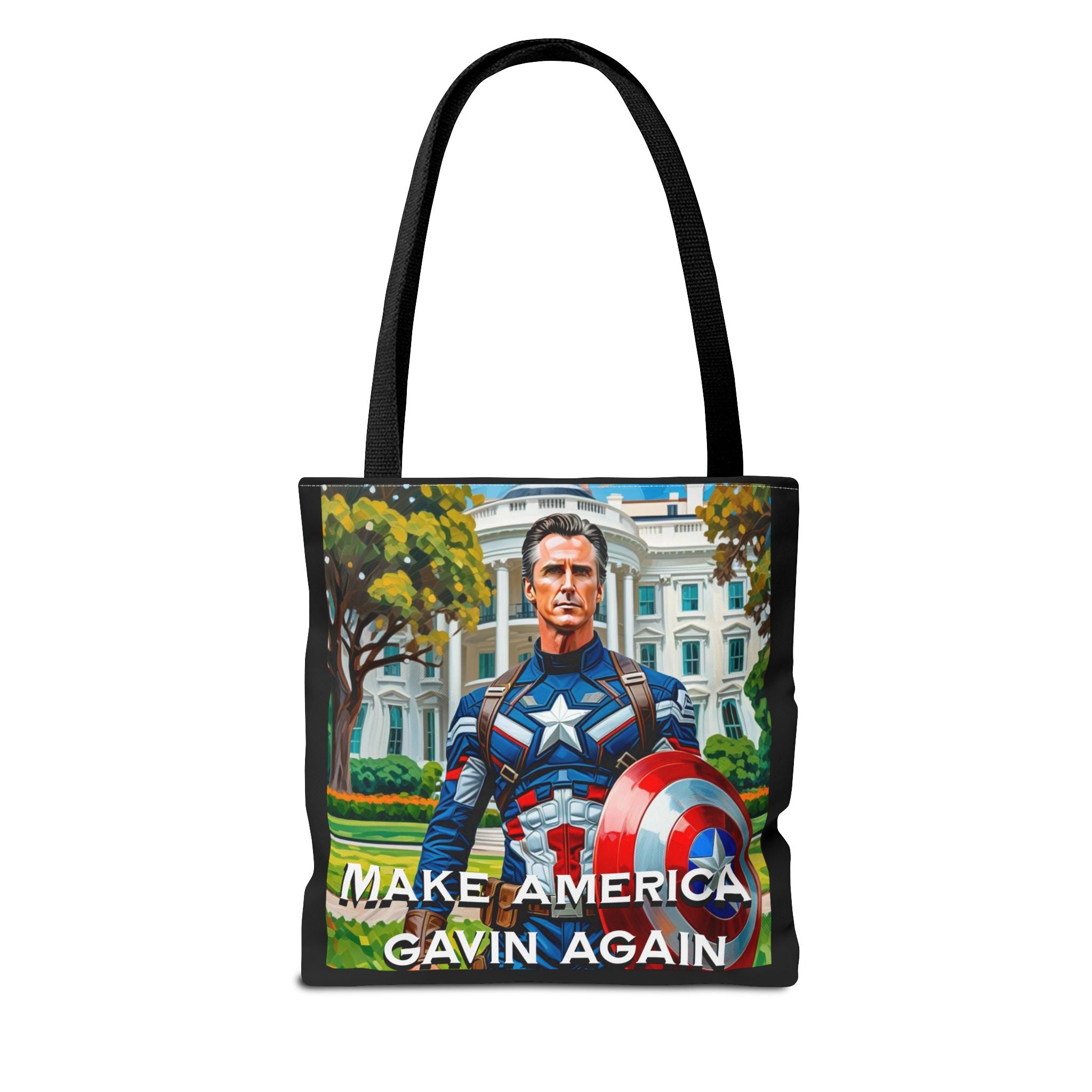 Gavin Newsom Tote Bag - Make America Gavin Again - Anti Trump Tote Bag - Captain Gavin - Democrat Gift