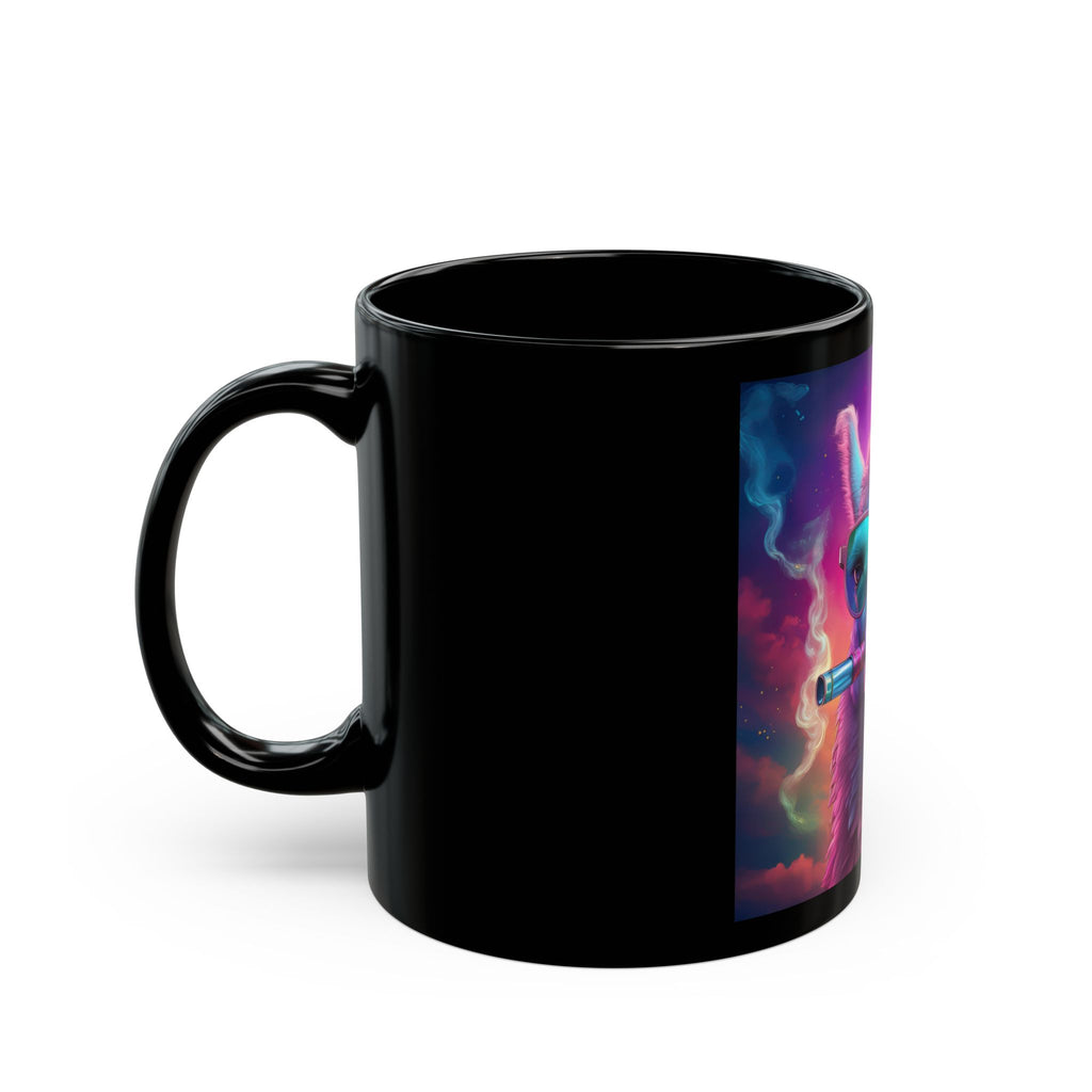 Trippy Llama Mug - Bad Llama Logo Cup - Funny Stoner Gift - Psychedelic art - Cute Animal Cup - Mature Content