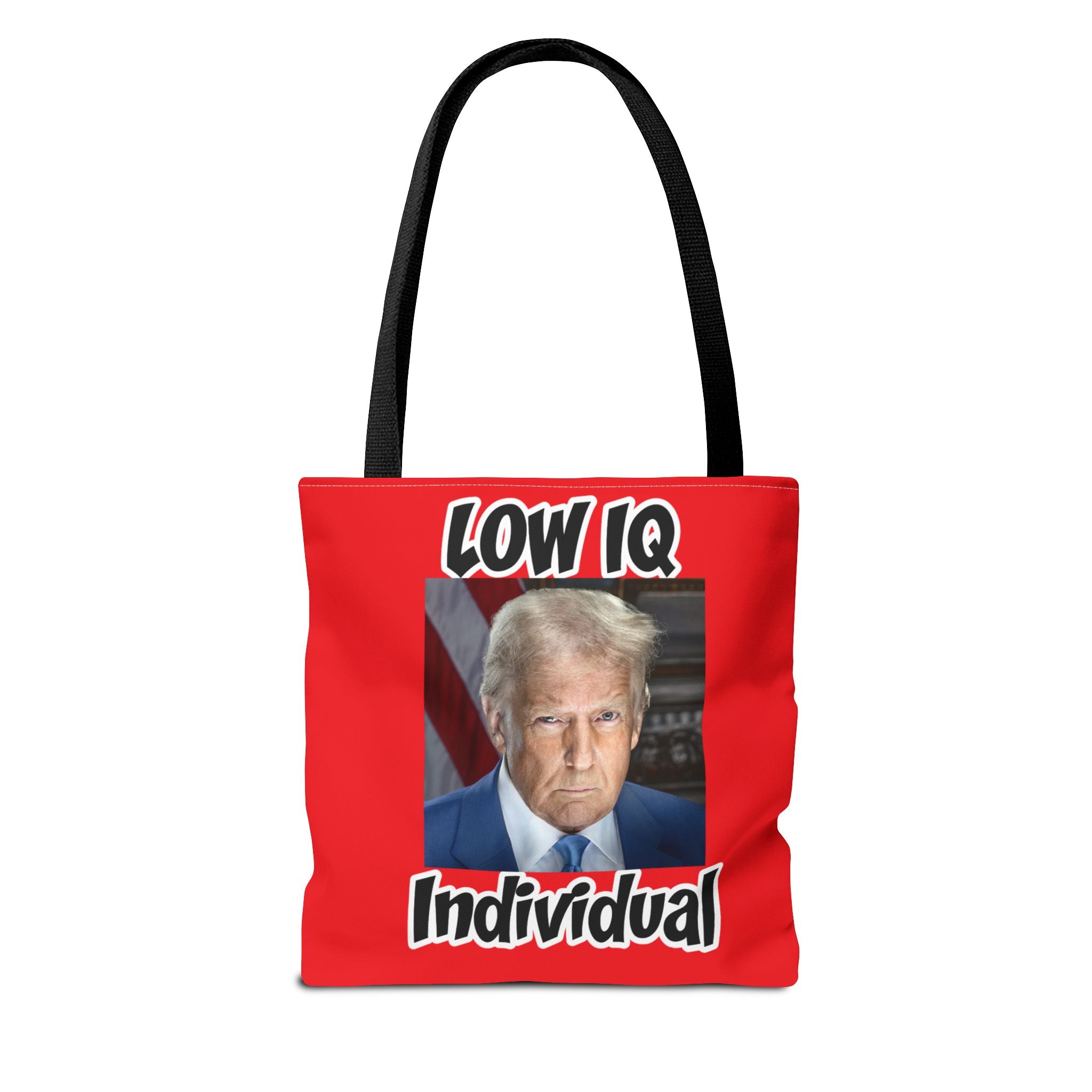 Anti Trump Tote Bag - Low IQ Individual - Political Satire Bag - Anti MAGA Tote - Democrat Gift - Protest Bag