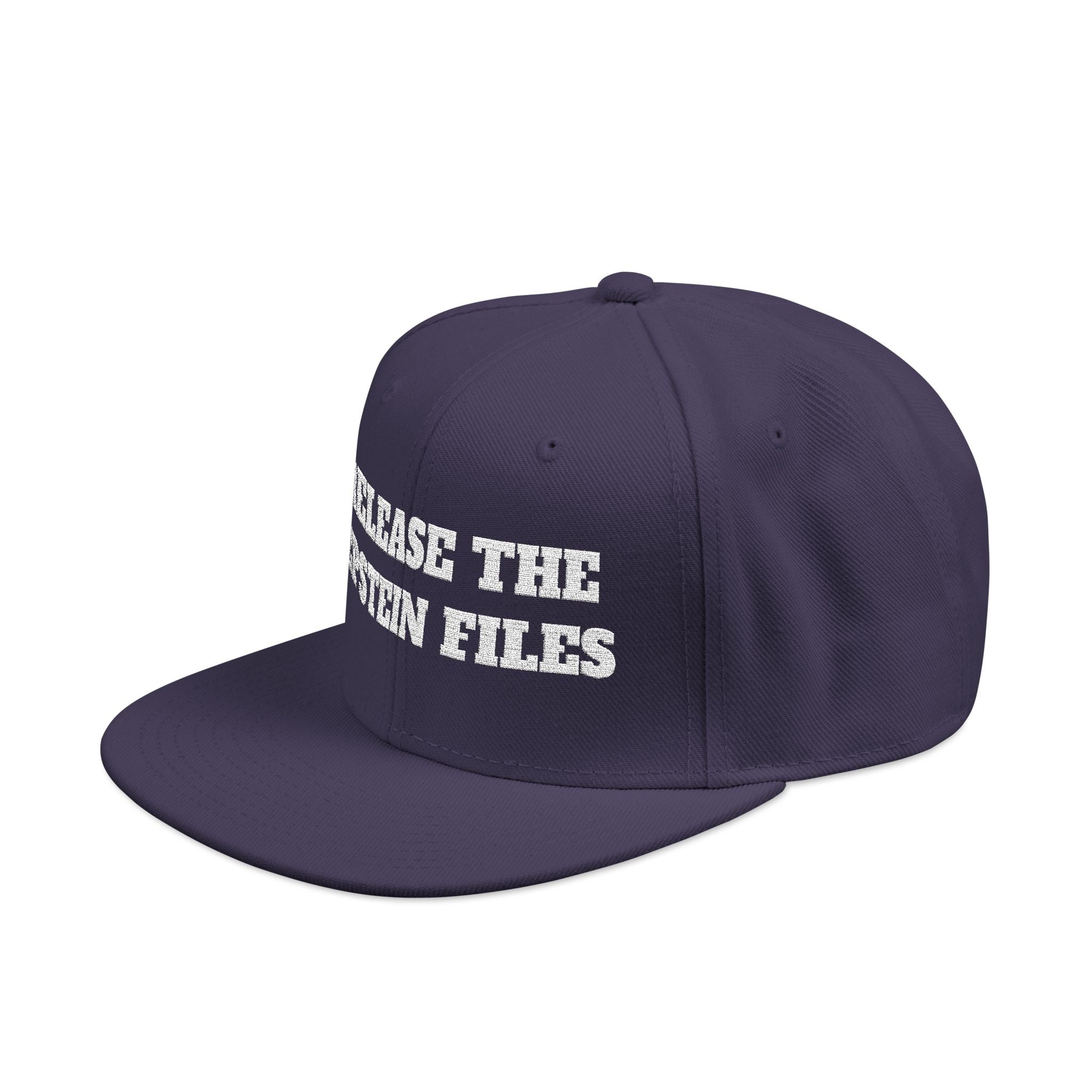 Release The Epstein Files Embroidered Snapback - Subtle Anti Trump Protest Hat