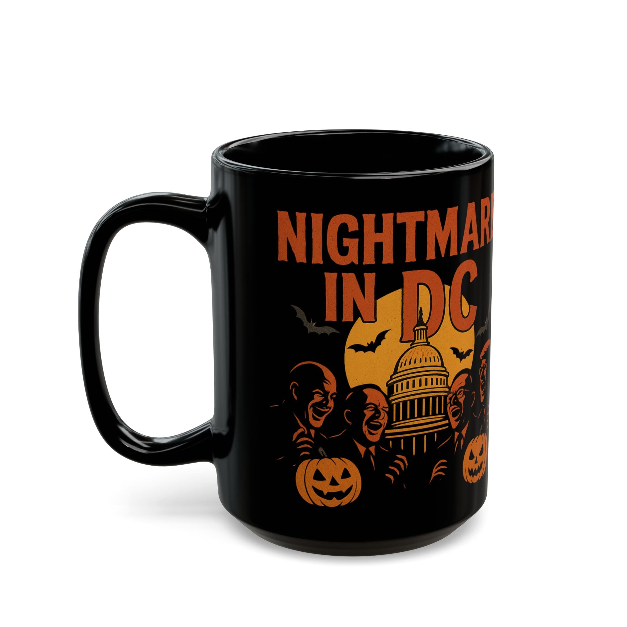 Political Halloween Mug - Nightmare In DC - Subtle Anti Trump Mug - Political Satire - Democrat Gift