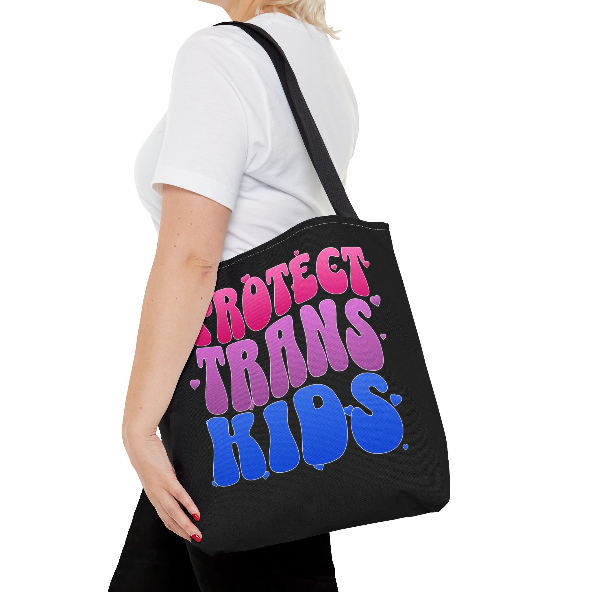 Protect Trans Kids Tote Bag - LGBTQ Ally Merch - Trans Pride Bag - Pride Festival Tote