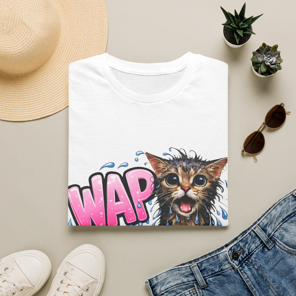 WAP Wet Cat - Adult Humor Tee , Cute Naughty Cat Gift