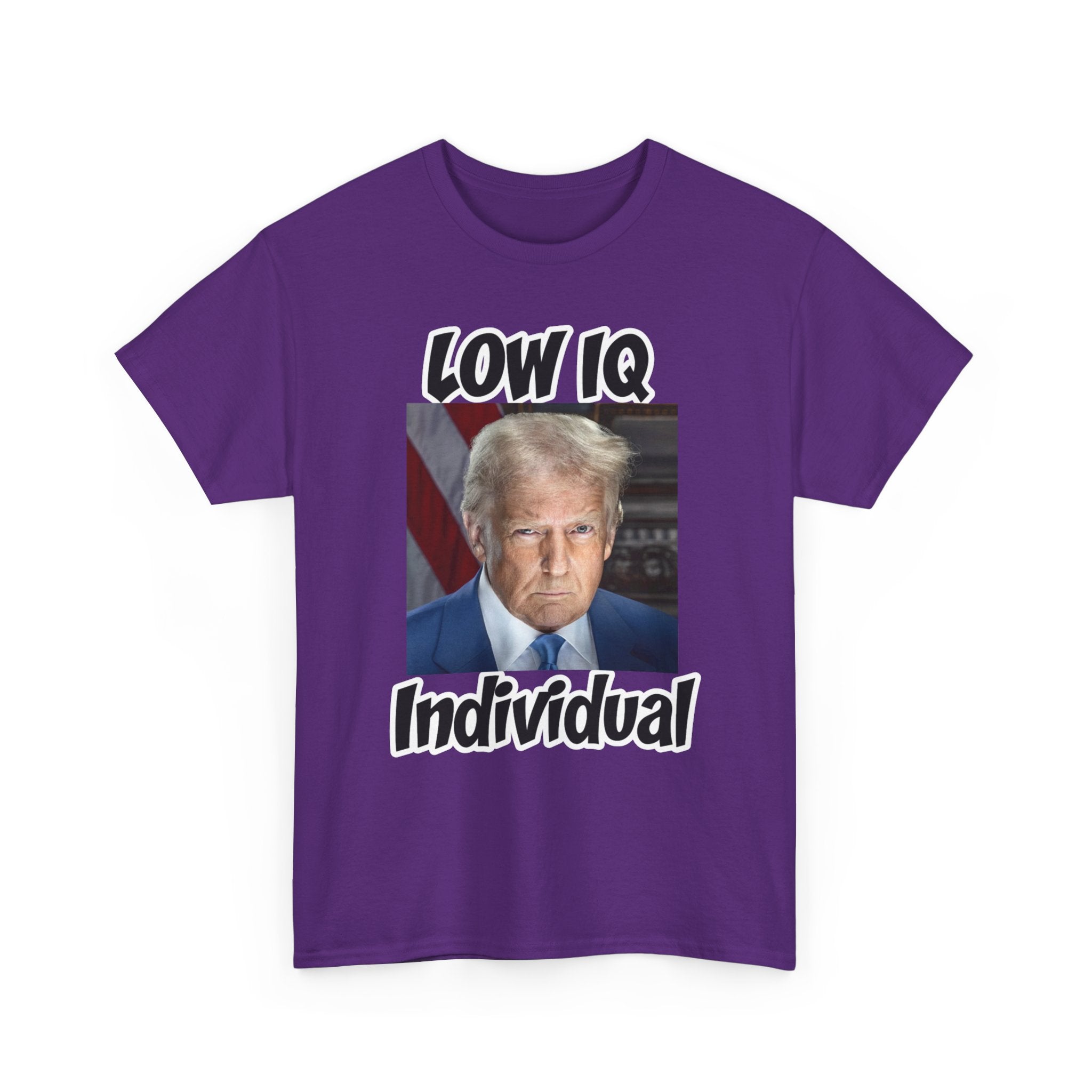 Anti Trump Shirt - Low IQ Individual - Political Satire - Funny Protest Shirt - Anti MAGA - Democrat Gift
