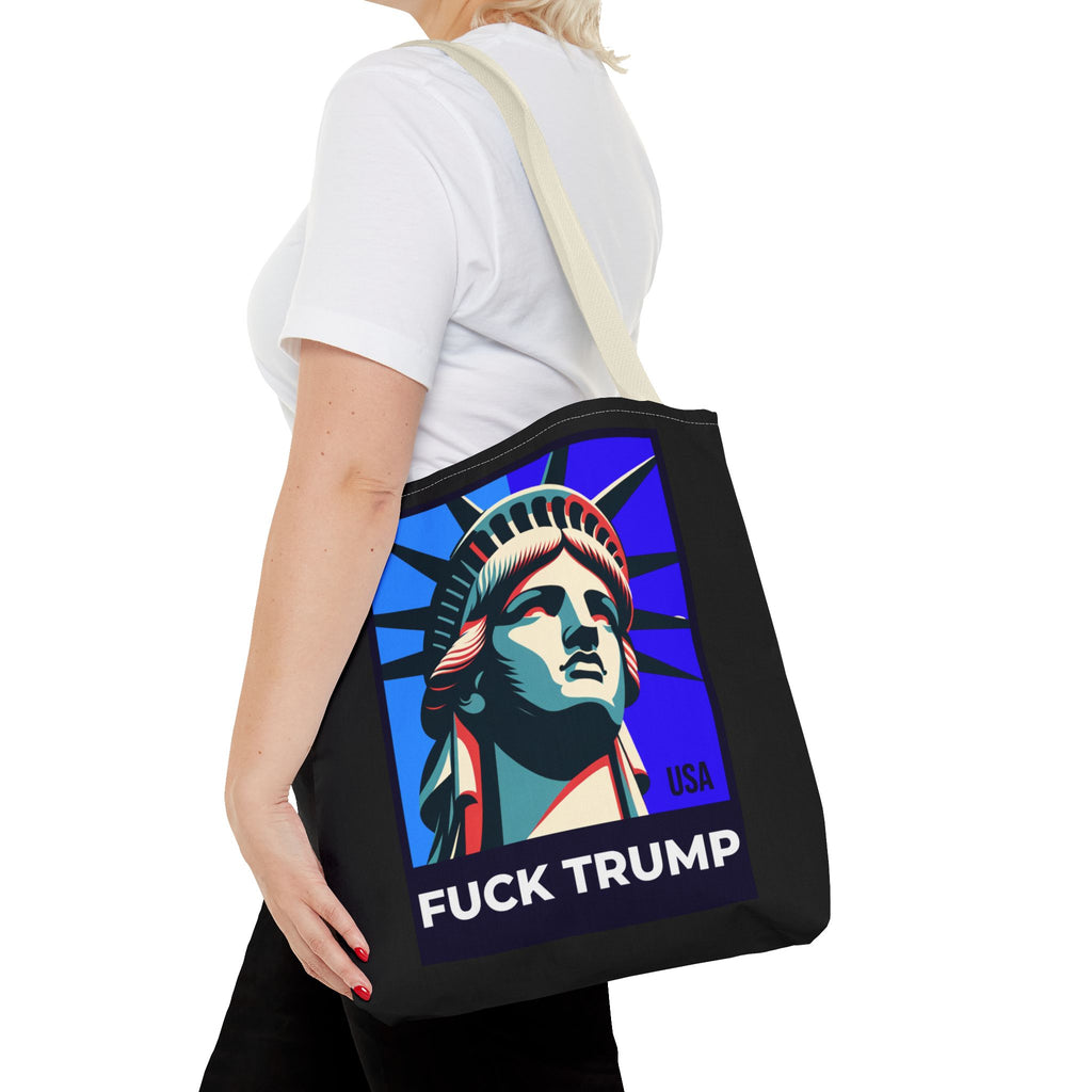Fuck Trump Tote Bag - Statue Of Liberty Tote - Anti Trump Tote Bag - Anti MAGA - Feminist Tote - Activist Gift - Protest Bag