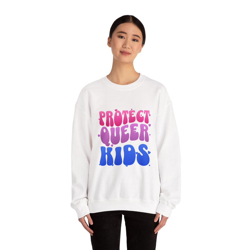 Protect Queer Kids Sweatshirt - LGBTQ+ Sweater - Activist Gift - Pride Festival Merch - Human Rights Sweater