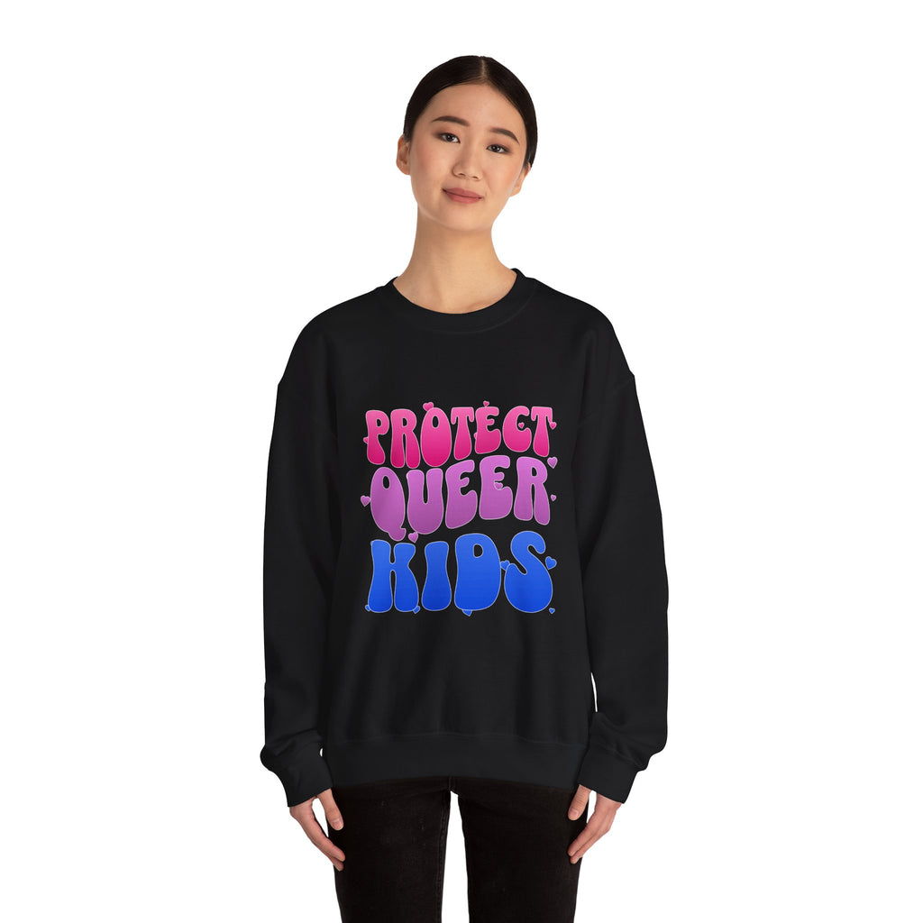 Protect Queer Kids Sweatshirt - LGBTQ+ Sweater - Activist Gift - Pride Festival Merch - Human Rights Sweater