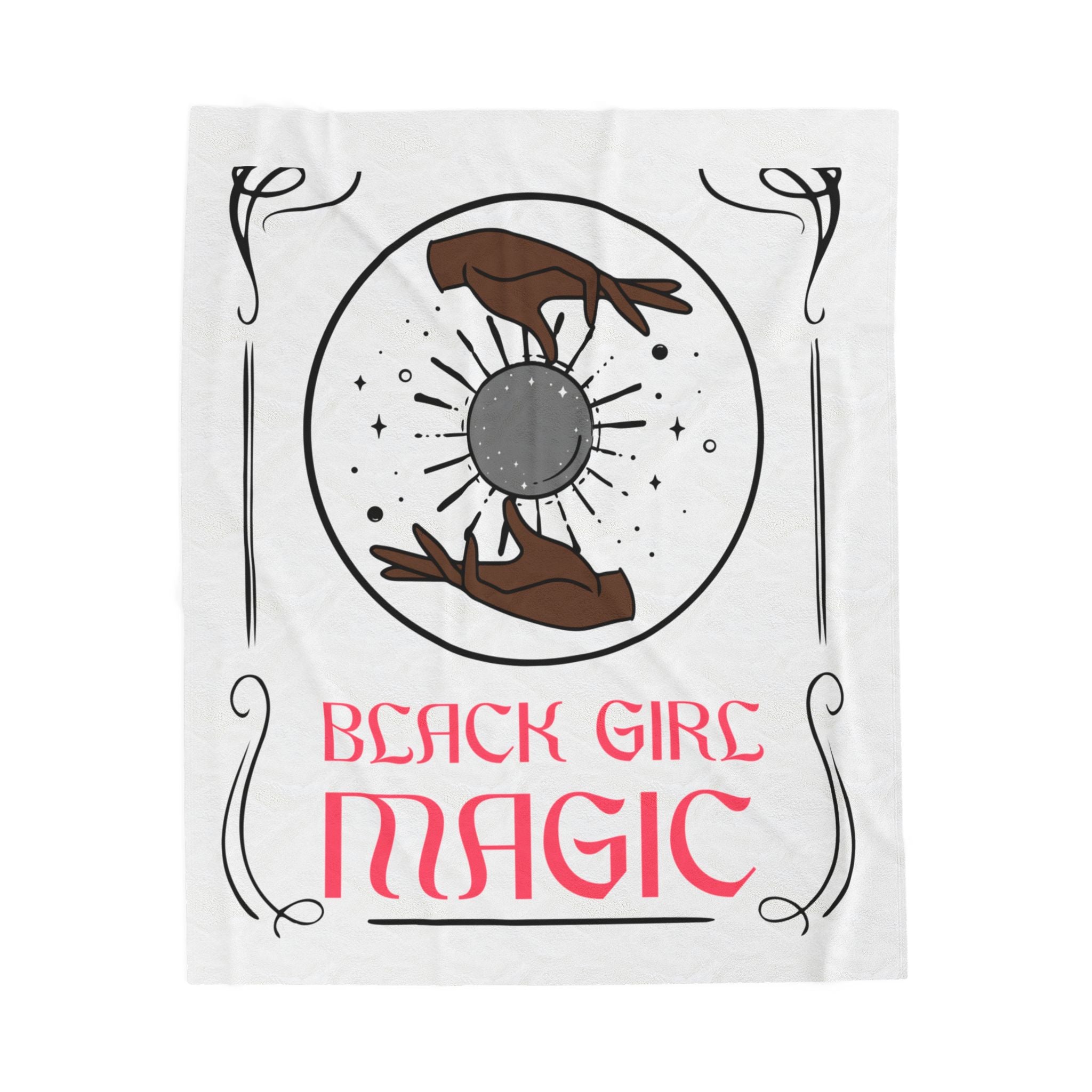 Black Girl Magic Blanket - Halloween Blanket - Black Witch Gift - Black Woman Gift