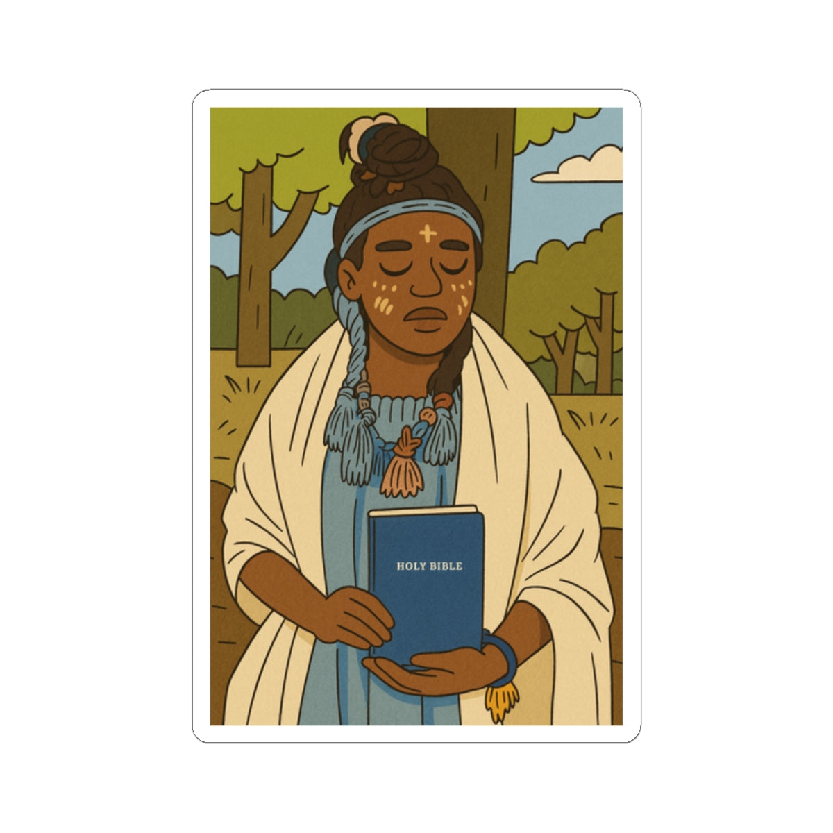 Kubala Queen Nandi Sticker - The Kingdom Of Kubala - Prophetess Mary - Pop Culture - Kubala Cartoon