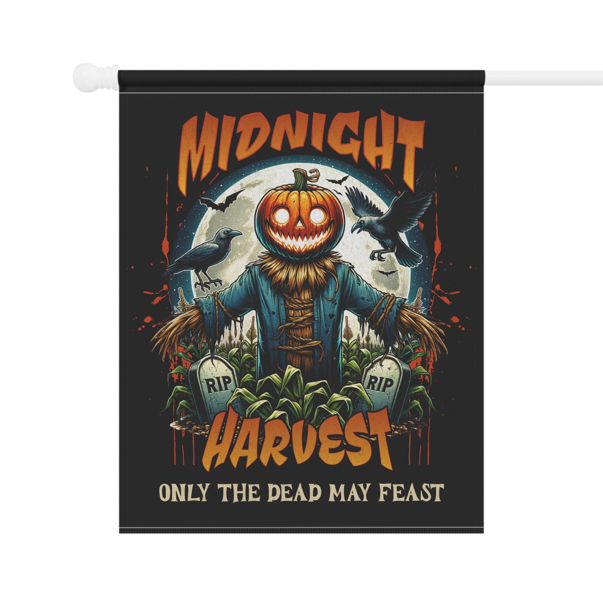 Scarecrow Halloween Yard Flag - Scary Pumpkin Banner - Halloween Porch Flag - Halloween 2025 - Fall Banner