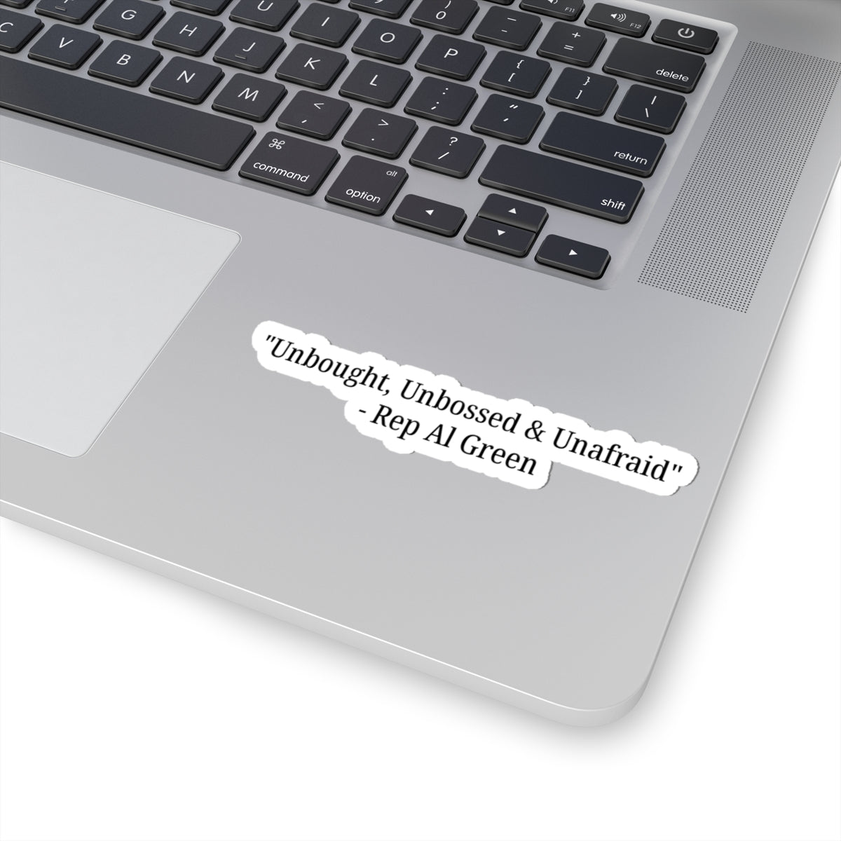 Rep Al Green Sticker - Unbought, Unbossed & Unafraid - Al Green Quote Decal - Political Activism - Political Quote Decal - For Democrats