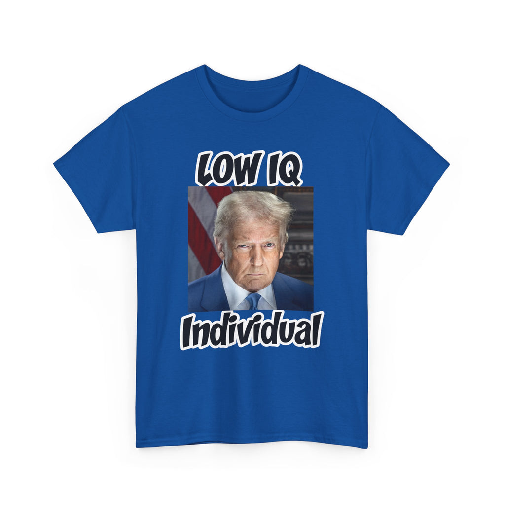 Anti Trump Shirt - Low IQ Individual - Political Satire - Funny Protest Shirt - Anti MAGA - Democrat Gift