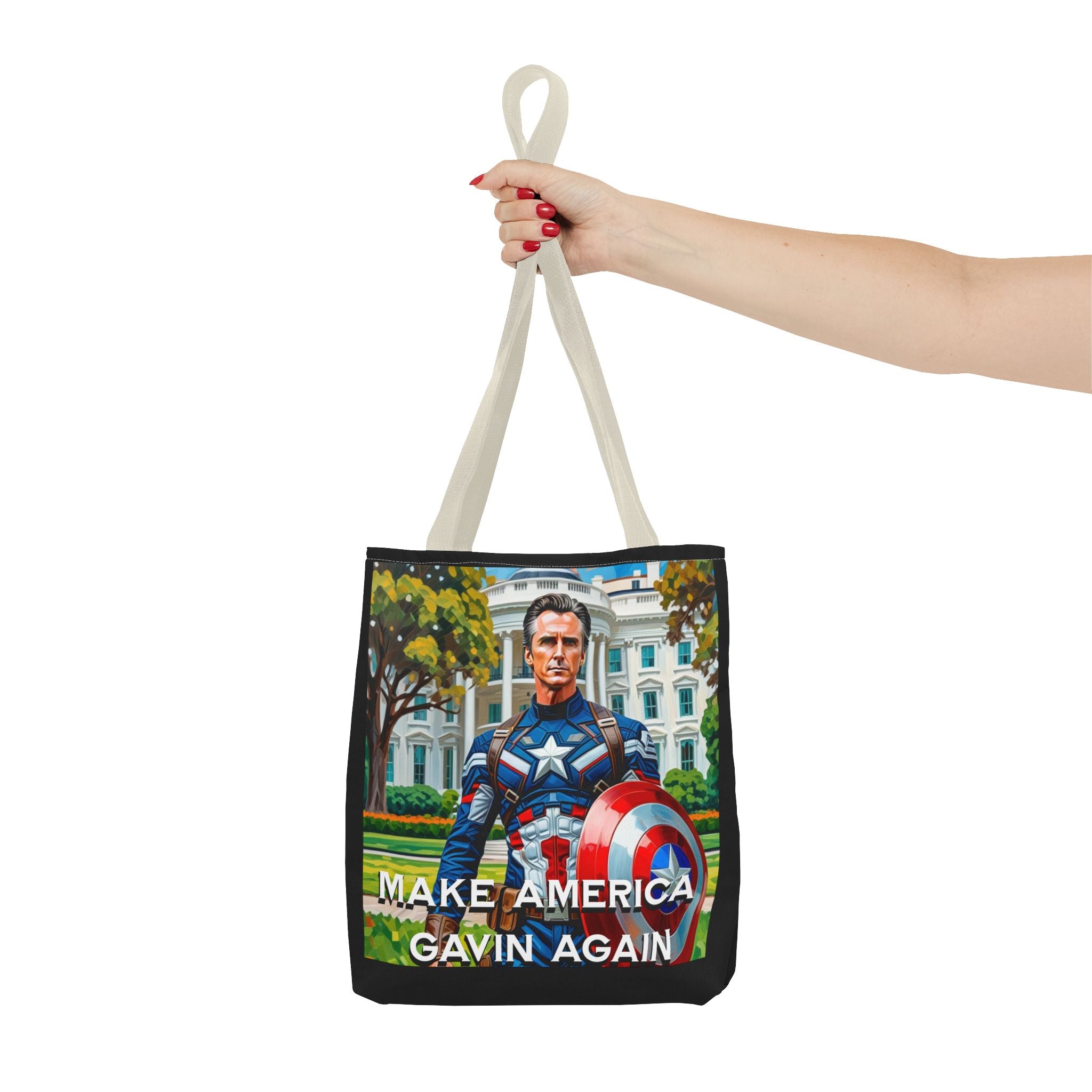 Gavin Newsom Tote Bag - Make America Gavin Again - Anti Trump Tote Bag - Captain Gavin - Democrat Gift