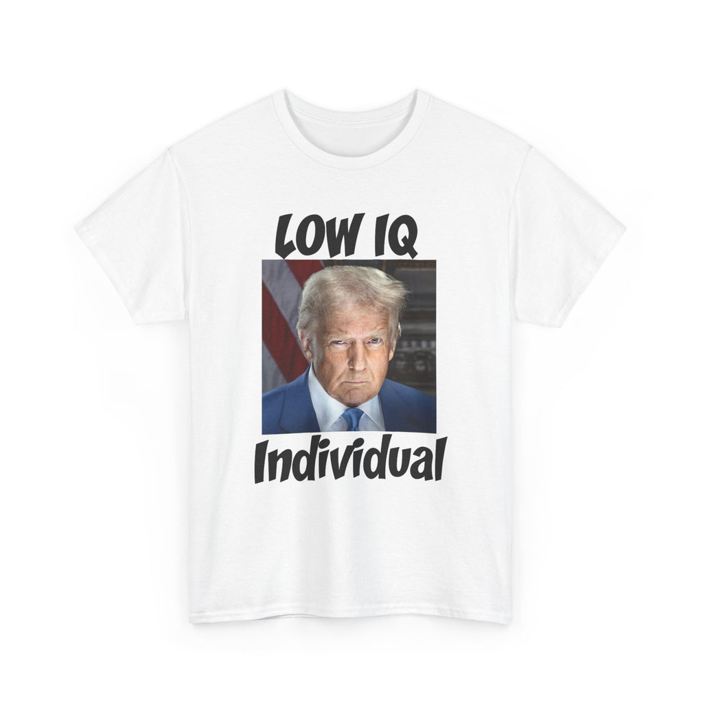 Anti Trump Shirt - Low IQ Individual - Political Satire - Funny Protest Shirt - Anti MAGA - Democrat Gift