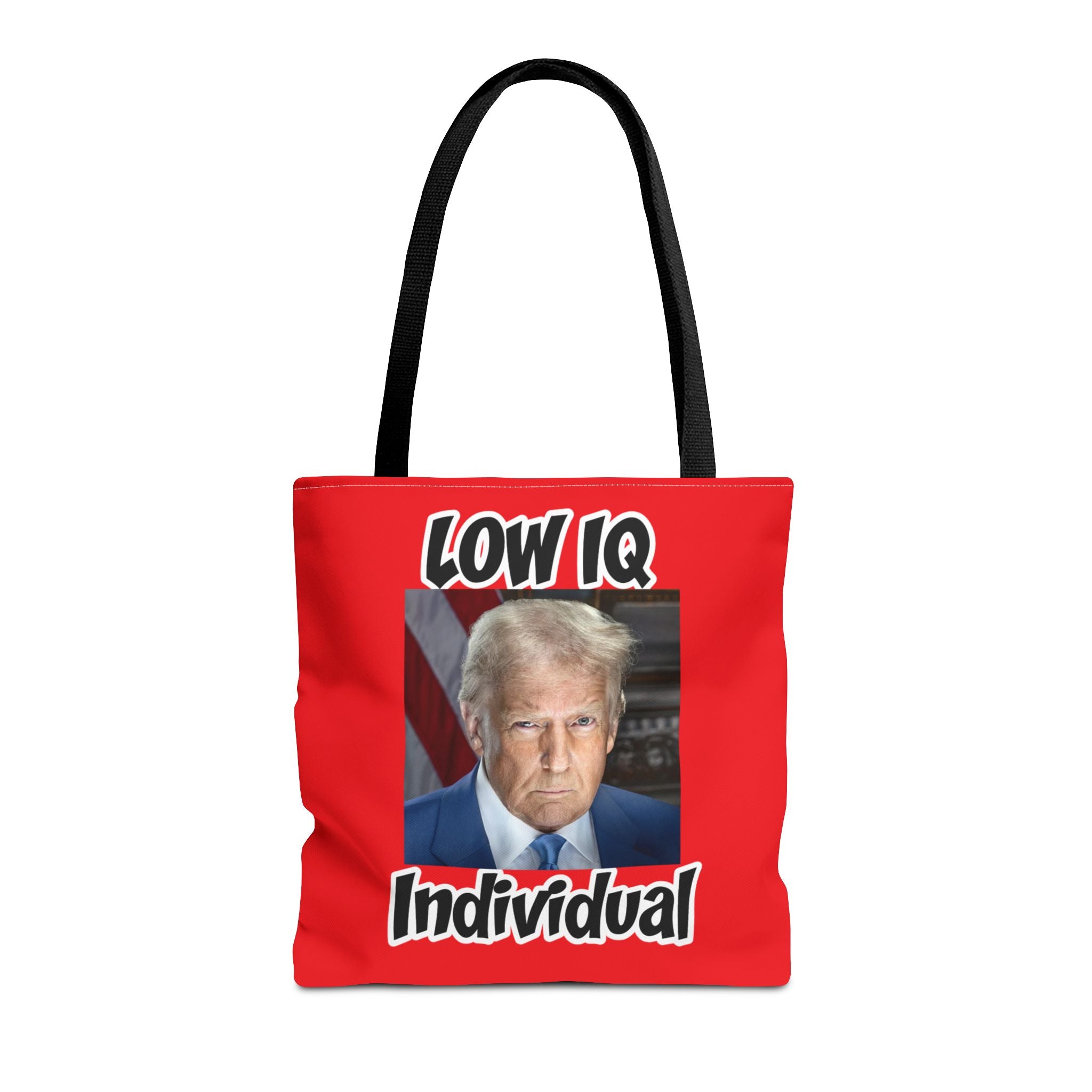 Anti Trump Tote Bag - Low IQ Individual - Political Satire Bag - Anti MAGA Tote - Democrat Gift - Protest Bag