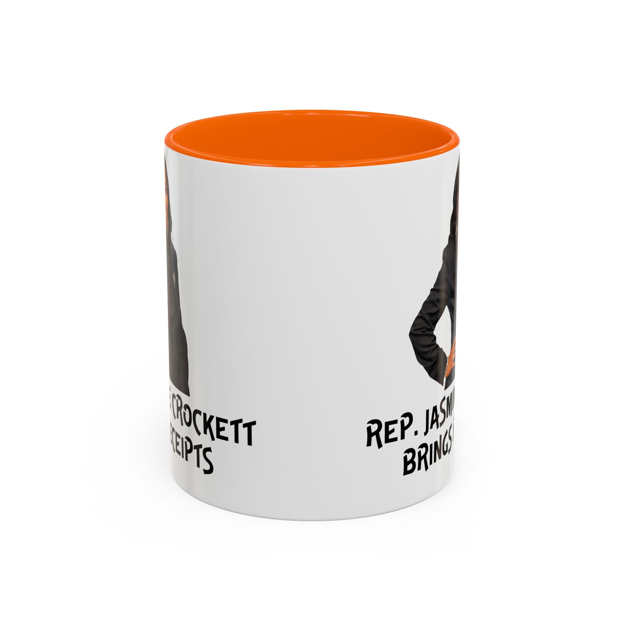 Jasmine Crockett - Brings Receipts - Anti MAGA - Anti Trump - Political Satire Mug - Anti Fascism - Feminist Gift - Anti Republican