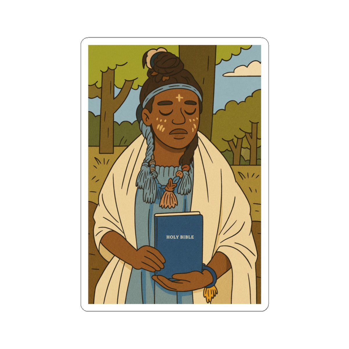 Kubala Queen Nandi Sticker - The Kingdom Of Kubala - Prophetess Mary - Pop Culture - Kubala Cartoon
