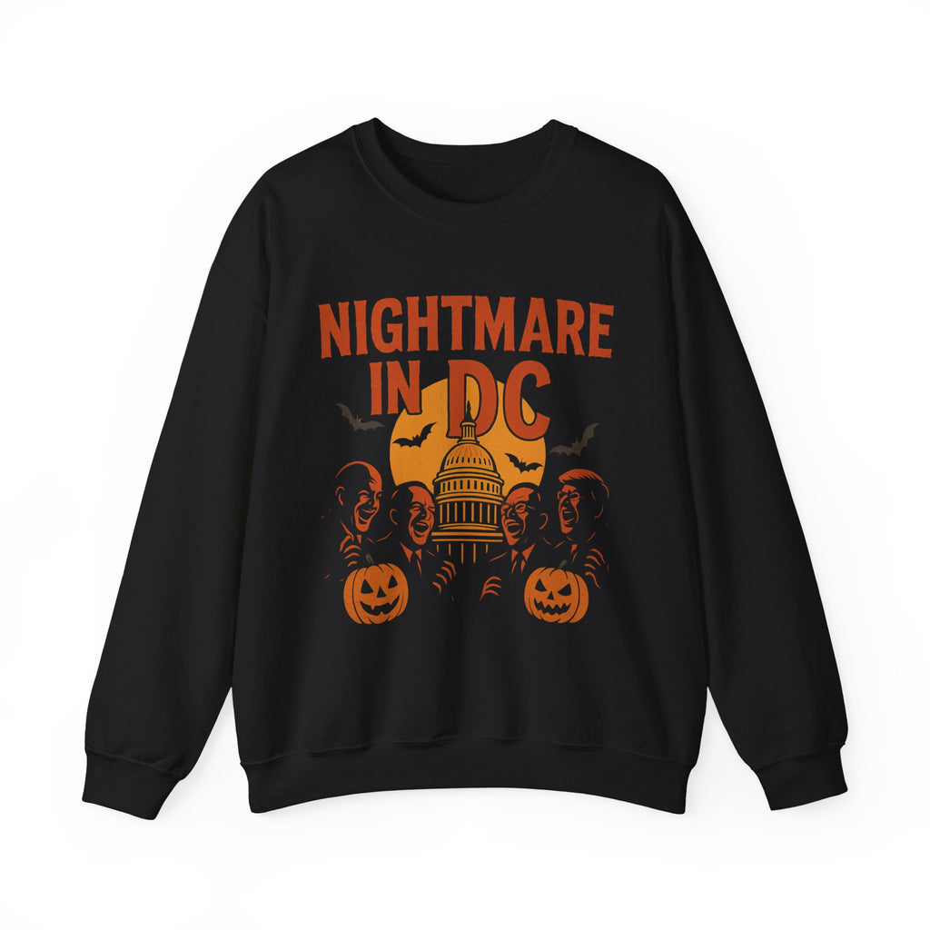 Halloween Sweater - Nightmare in DC Sweatshirt - Anti Trump Sweater - Political Halloween Sweater - Protest Sweatshirt