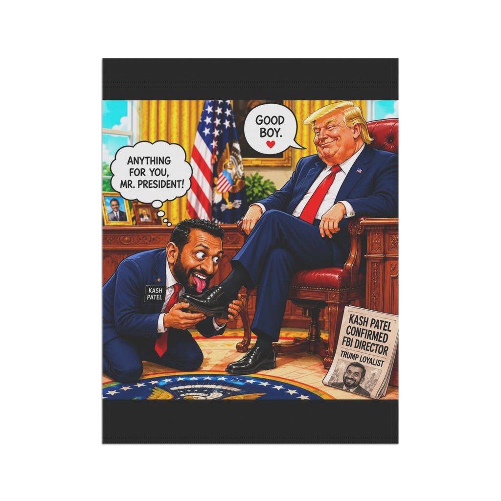 Anti Trump Yard Sign - Political Satire Banner - Anti MAGA Flag - Anti Kash Patel