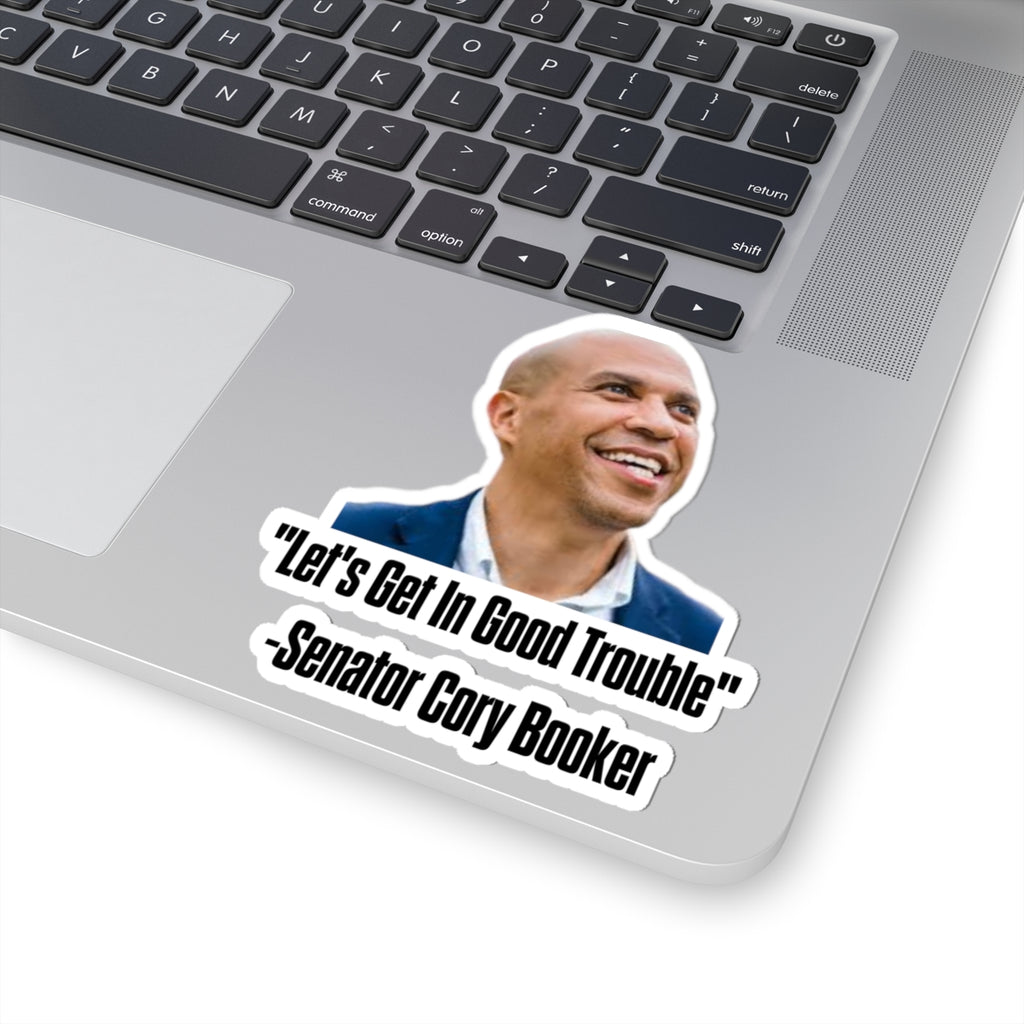 Senator Cory Booker Sticker - Lets get in good trouble - Political Decal - Democrat Gift - For Activist Protest Merch