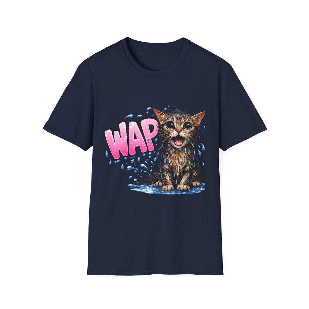WAP Wet Cat - Adult Humor Tee , Cute Naughty Cat Gift