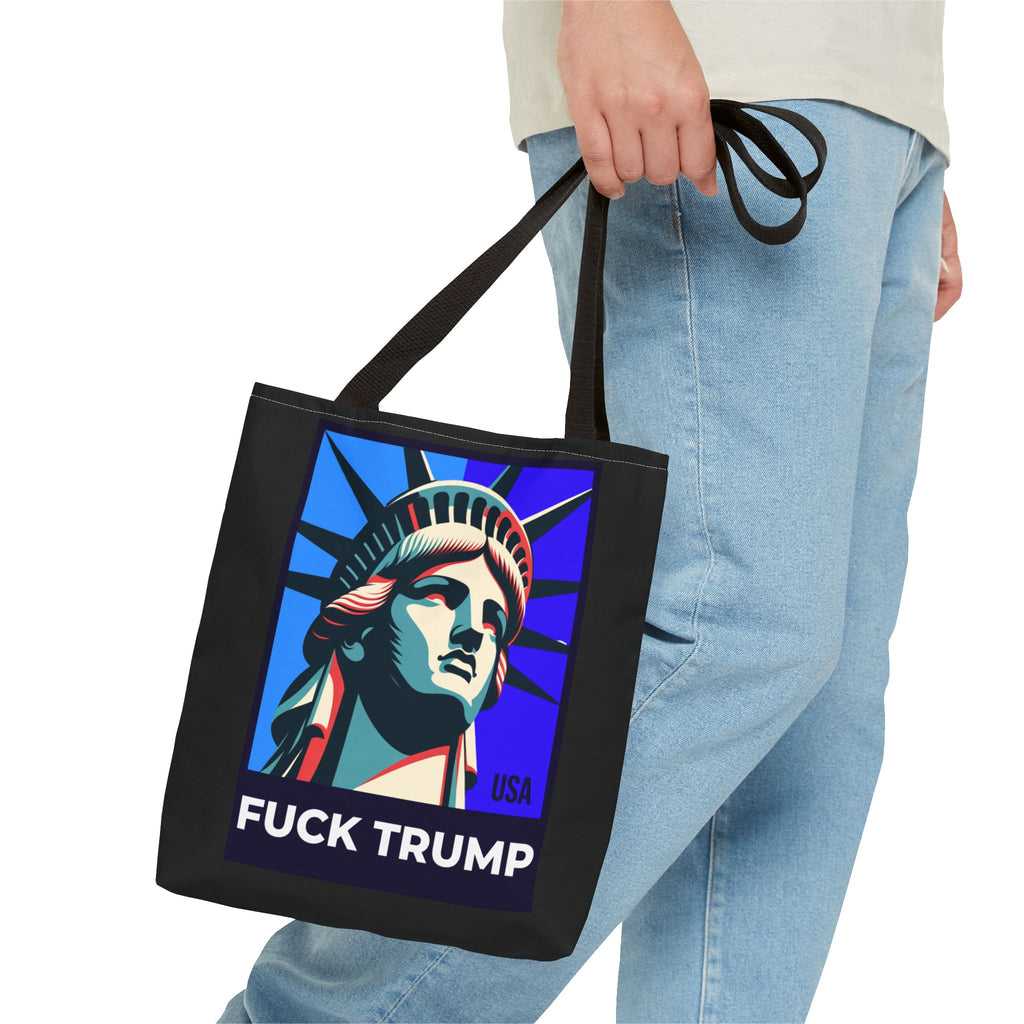 Fuck Trump Tote Bag - Statue Of Liberty Tote - Anti Trump Tote Bag - Anti MAGA - Feminist Tote - Activist Gift - Protest Bag