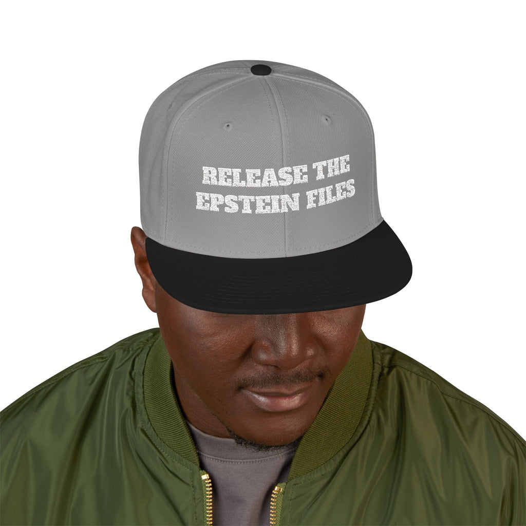 Release The Epstein Files Embroidered Snapback - Subtle Anti Trump Protest Hat