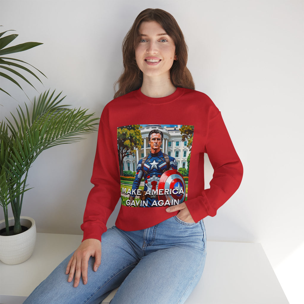 Gavin Newsom Sweater - Make America Gavin Again - Political Satire - Anti MAGA Sweater