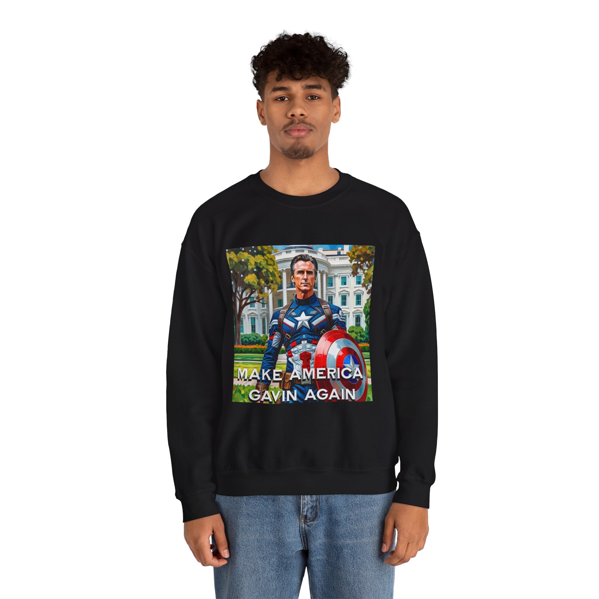 Gavin Newsom Sweater - Make America Gavin Again - Political Satire - Anti MAGA Sweater