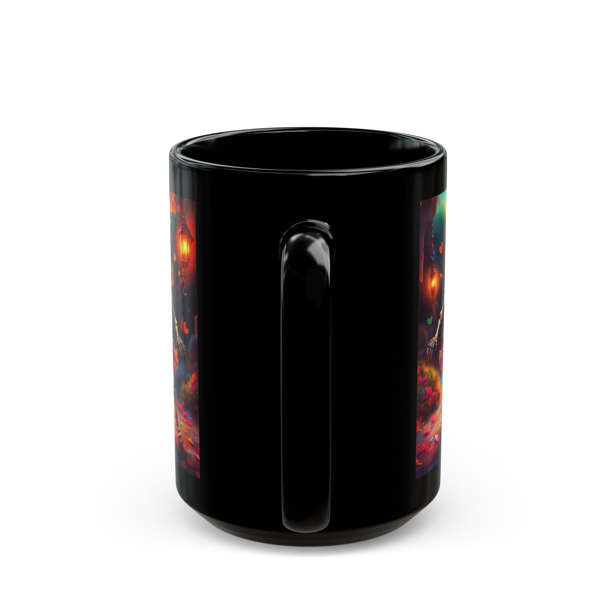 Day of the Dead Skeleton Couple Mug - Dia de los Muertos Mug - Sugar Skull Mug - Halloween Mug