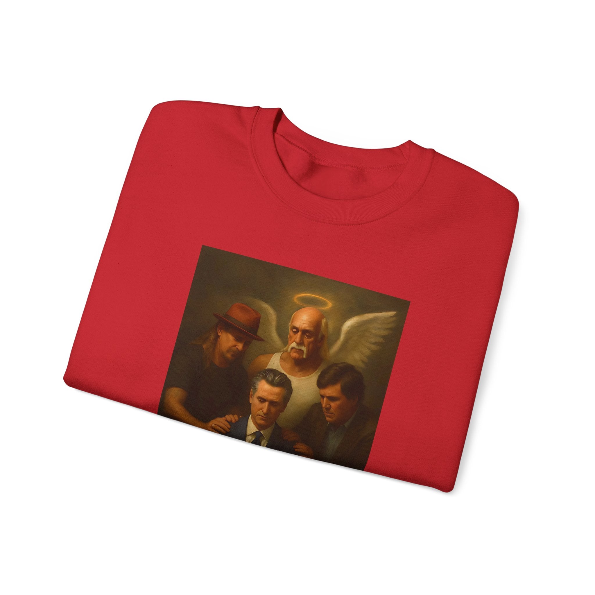 Gavin Newsom Meme Sweatshirt - Tucker Carlson, Hulk Hogan, Kid rock Meme Sweater - Political Satire - Subtle Anti Trump Sweater