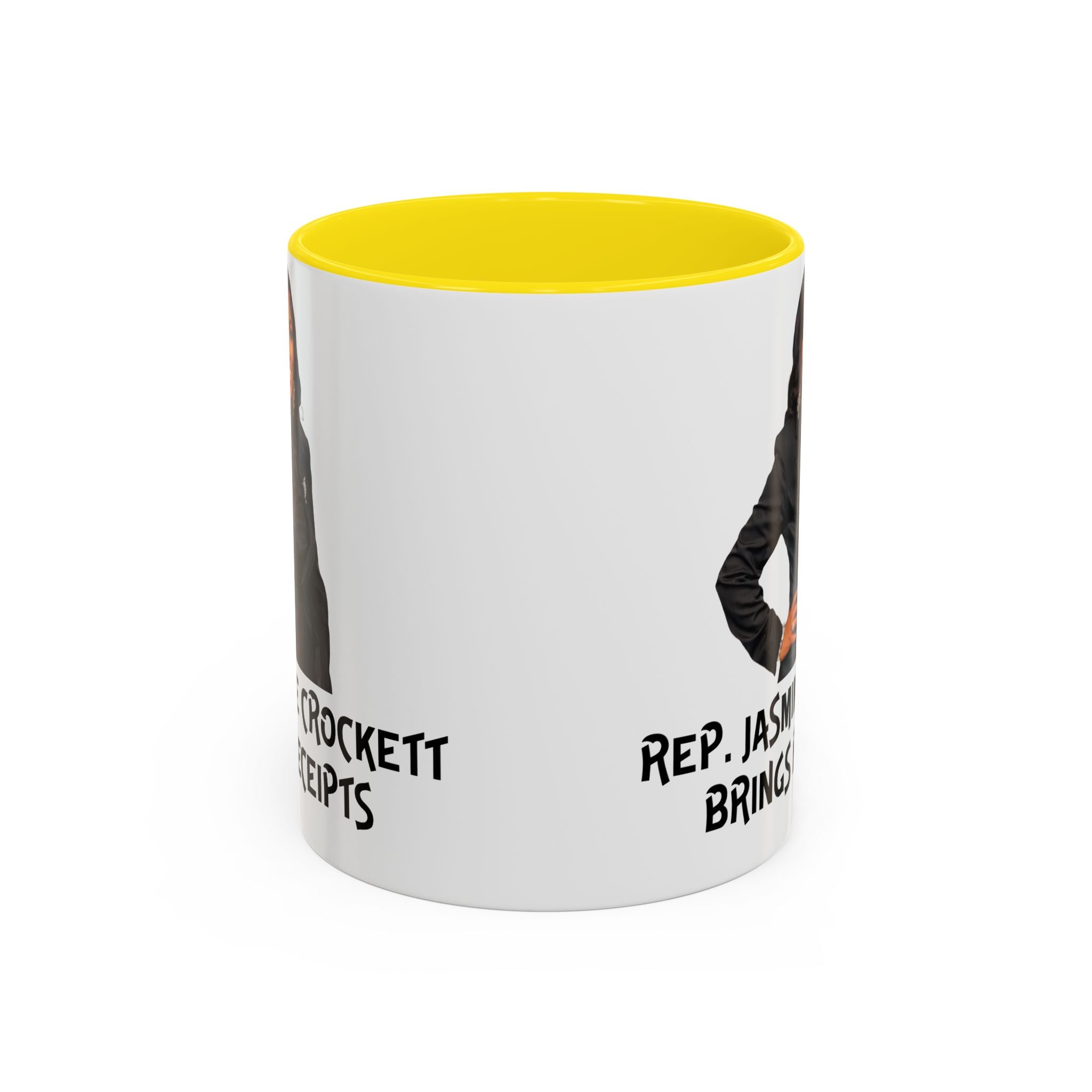 Jasmine Crockett - Brings Receipts - Anti MAGA - Anti Trump - Political Satire Mug - Anti Fascism - Feminist Gift - Anti Republican