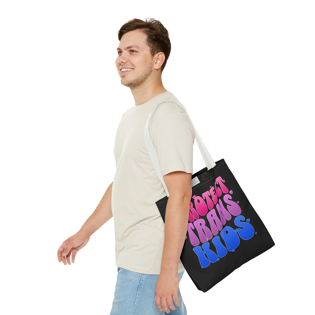 Protect Trans Kids Tote Bag - LGBTQ Ally Merch - Trans Pride Bag - Pride Festival Tote