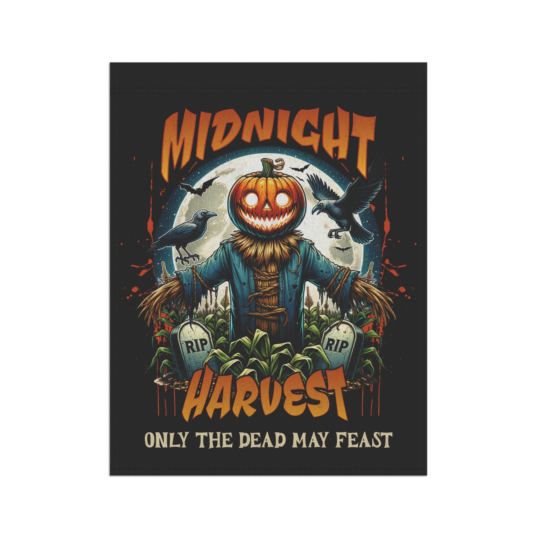 Scarecrow Halloween Yard Flag - Scary Pumpkin Banner - Halloween Porch Flag - Halloween 2025 - Fall Banner