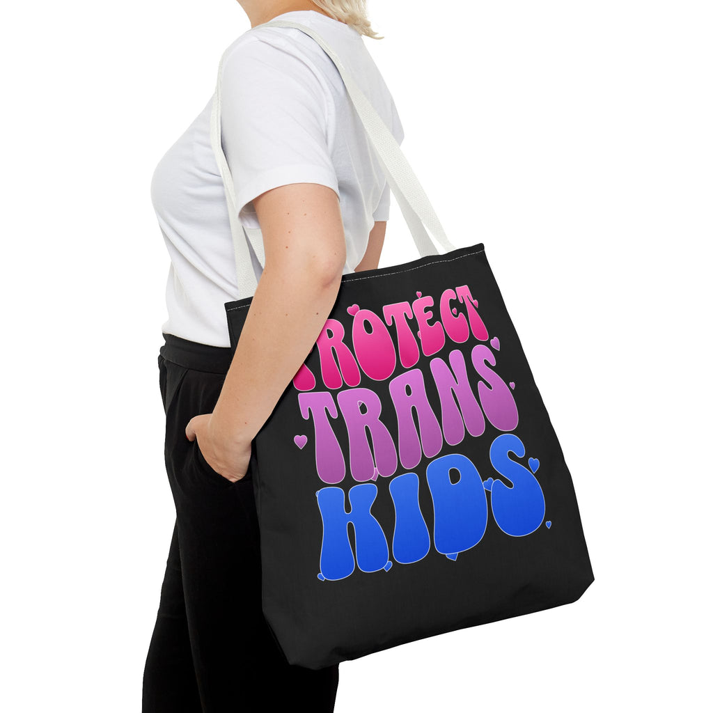 Protect Trans Kids Tote Bag - LGBTQ Ally Merch - Trans Pride Bag - Pride Festival Tote