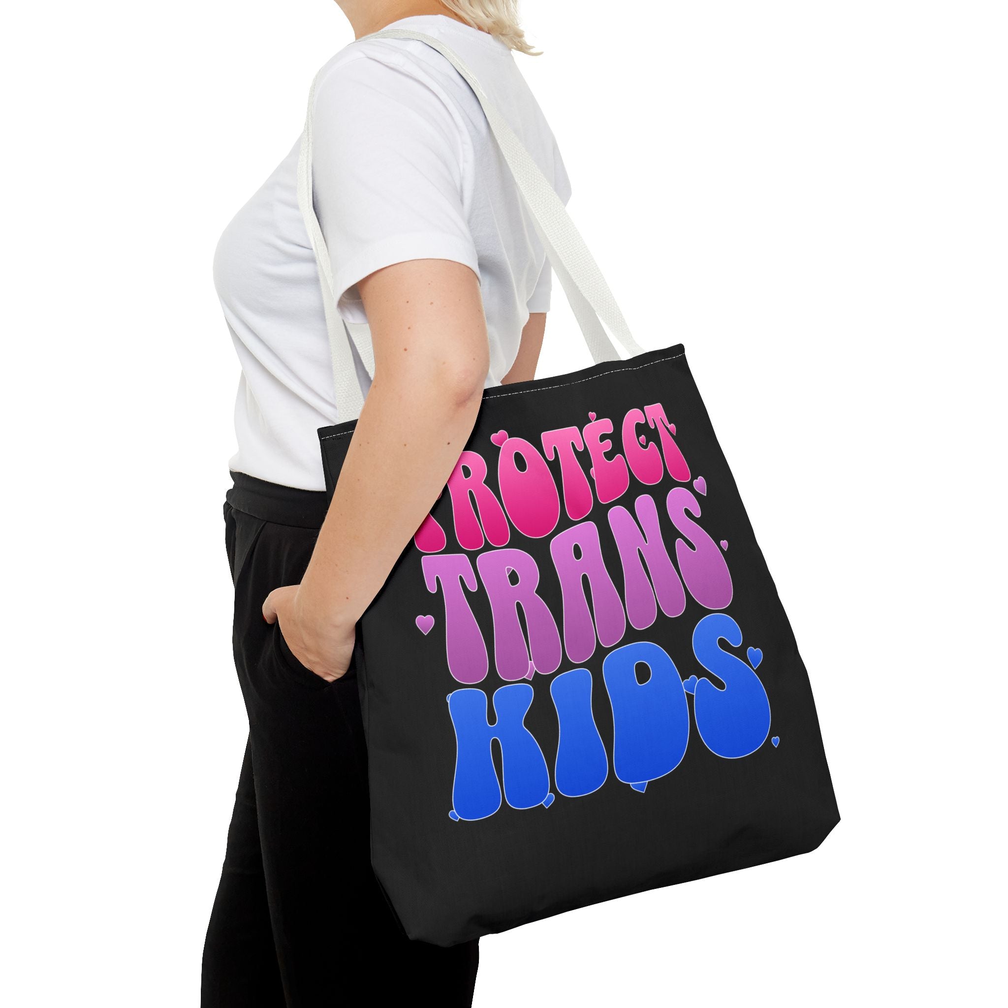 Protect Trans Kids Tote Bag - LGBTQ Ally Merch - Trans Pride Bag - Pride Festival Tote