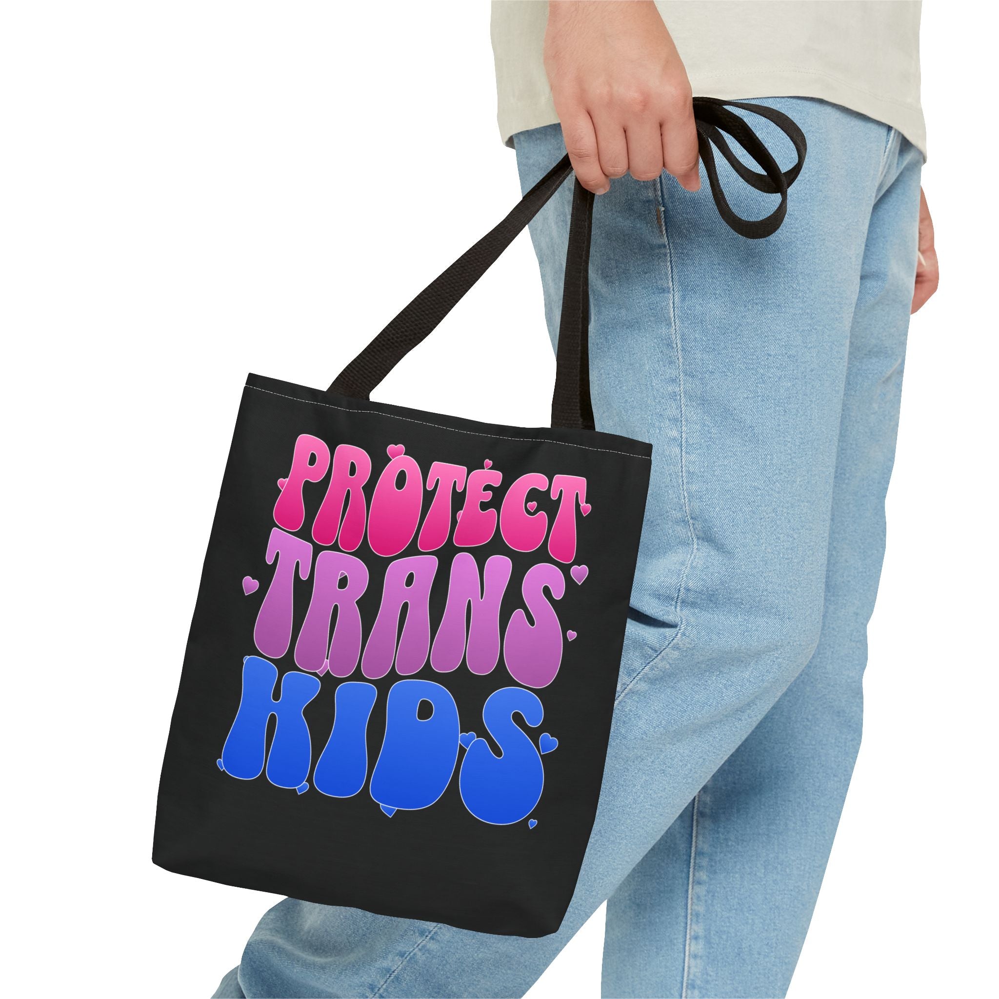 Protect Trans Kids Tote Bag - LGBTQ Ally Merch - Trans Pride Bag - Pride Festival Tote