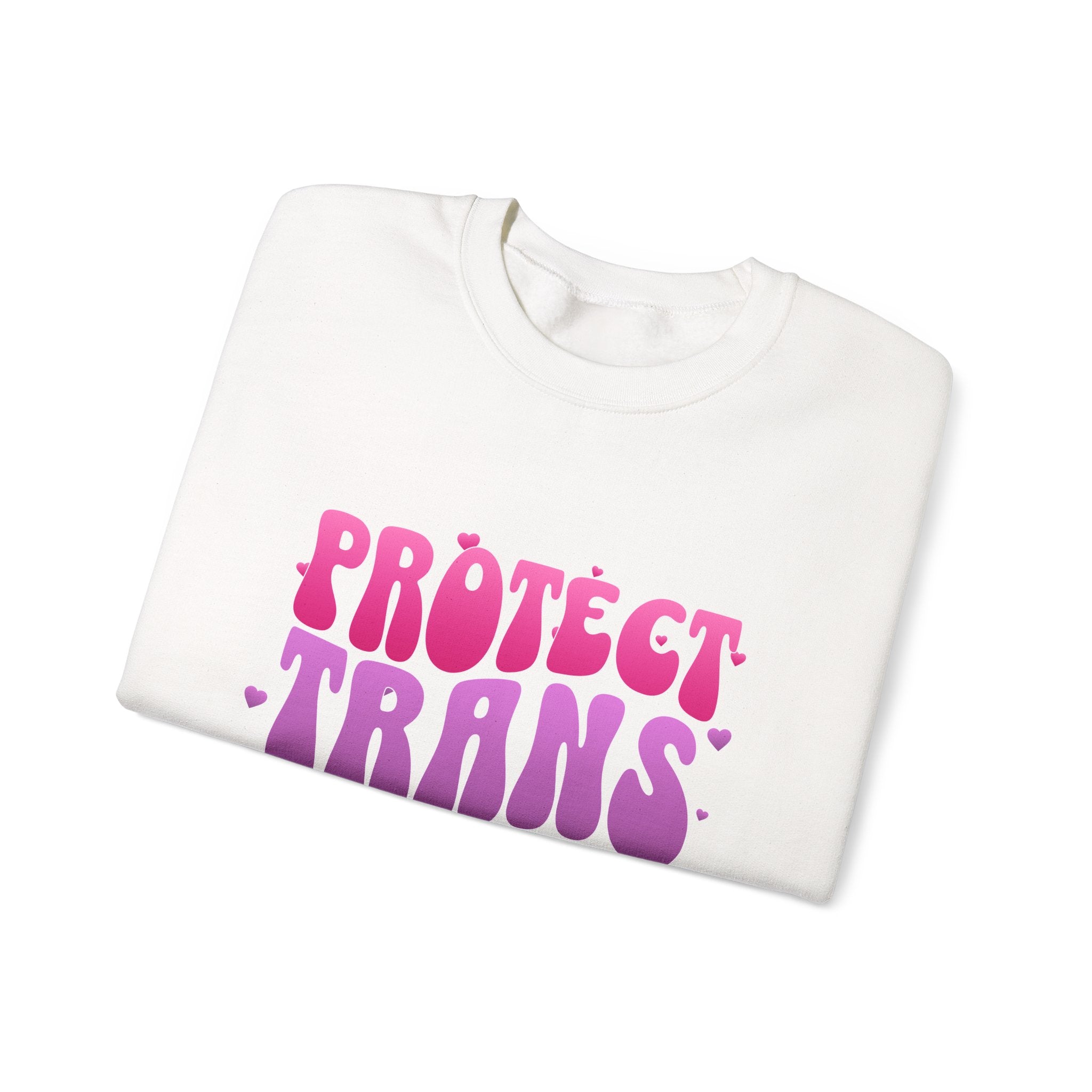 Protect Trans Kids Sweatshirt - Trans Ally Protest Sweater - LGBTQ+ Apparel - Pride Festival Merch