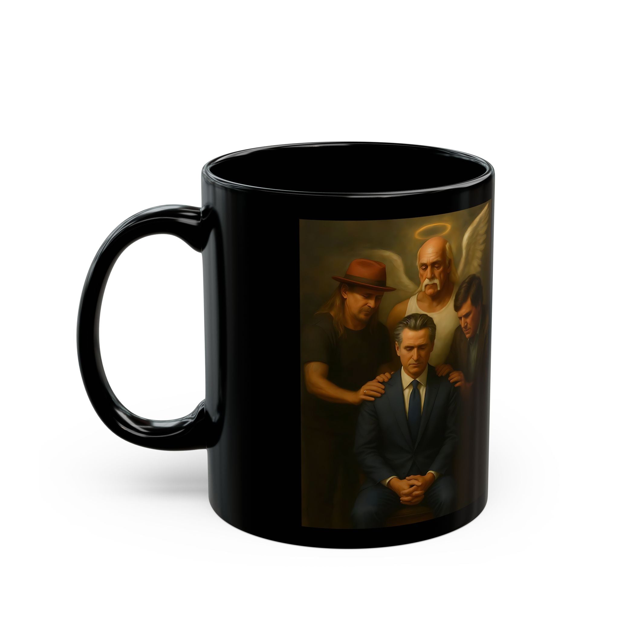 Gavin Newsom Meme Mug - Subtle Anti Trump - Hulk Hogan - Tucker Carlson - Kid Rock - Political Satire Mug - Democrat Gift