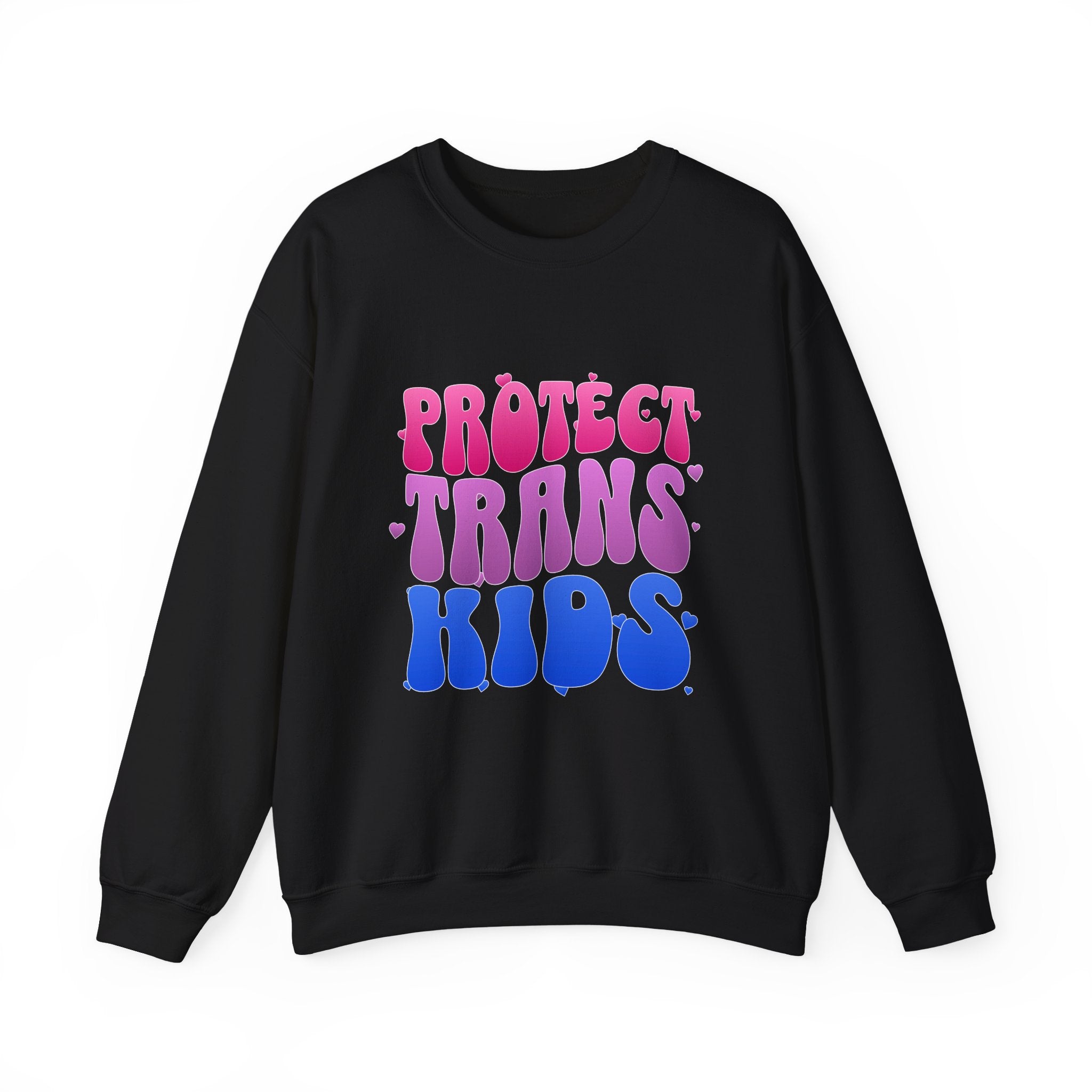Protect Trans Kids Sweatshirt - Trans Ally Protest Sweater - LGBTQ+ Apparel - Pride Festival Merch